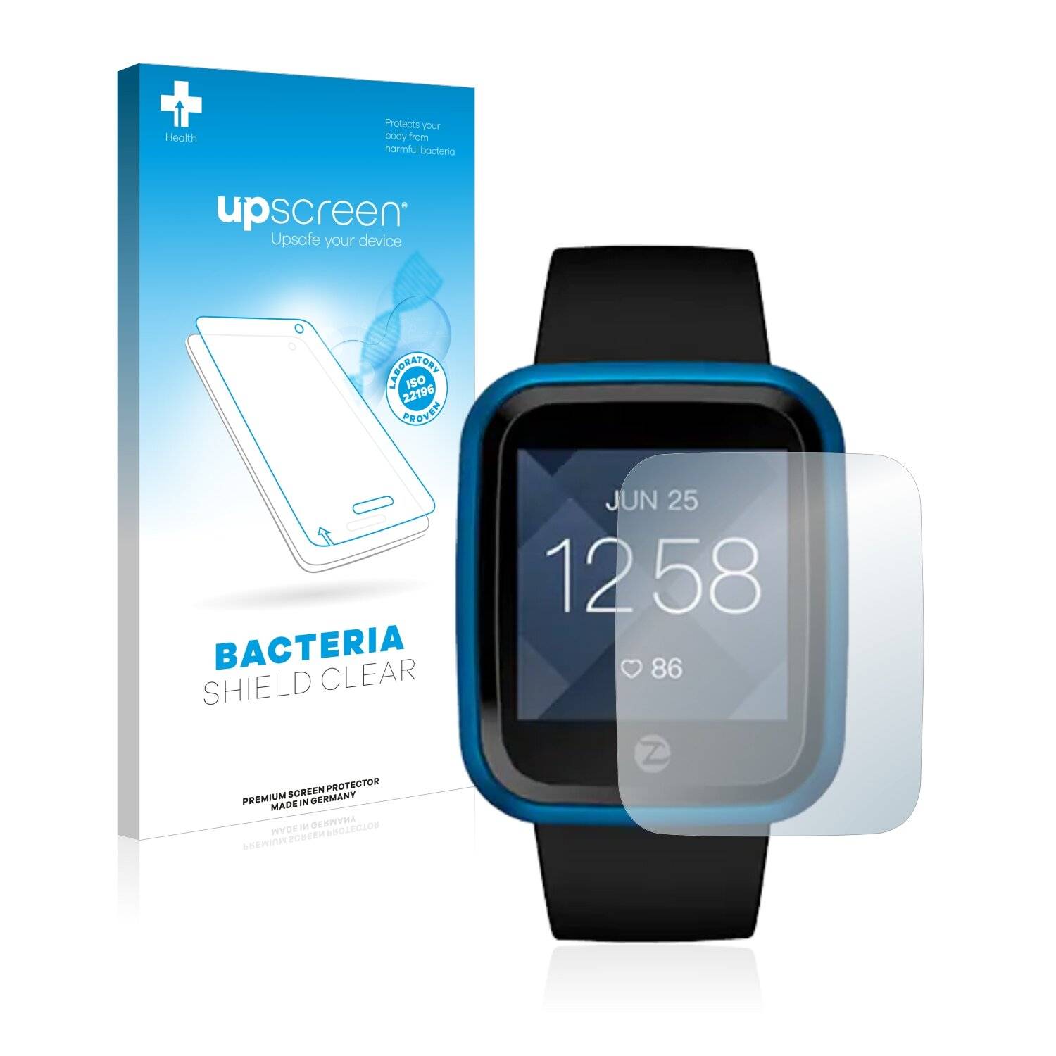 upscreen Bacteria Shield Clear Premium Antibakterielle Displayschutzfolie für Zeblaze