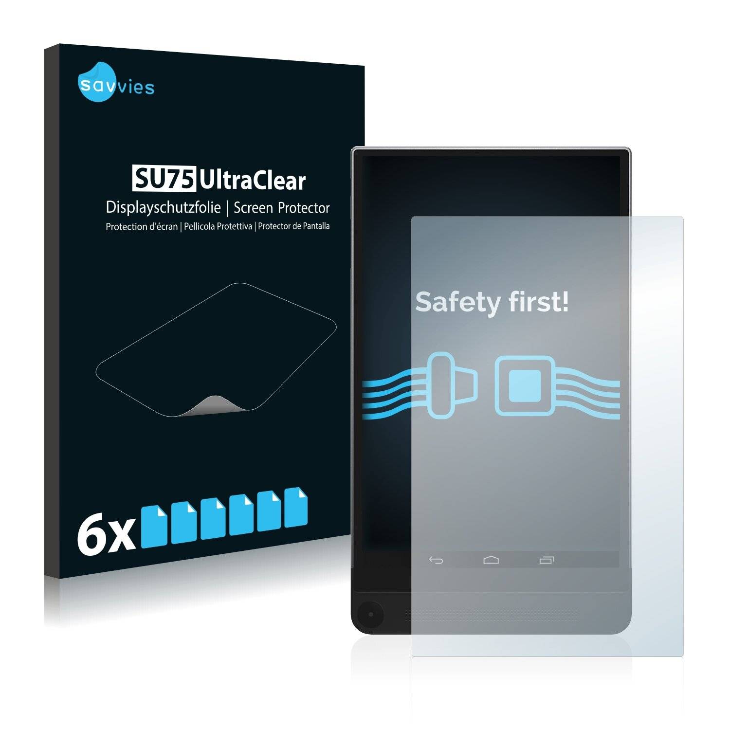 6x Savvies SU75 Displayschutzfolie für Dell Venue 8 7000
