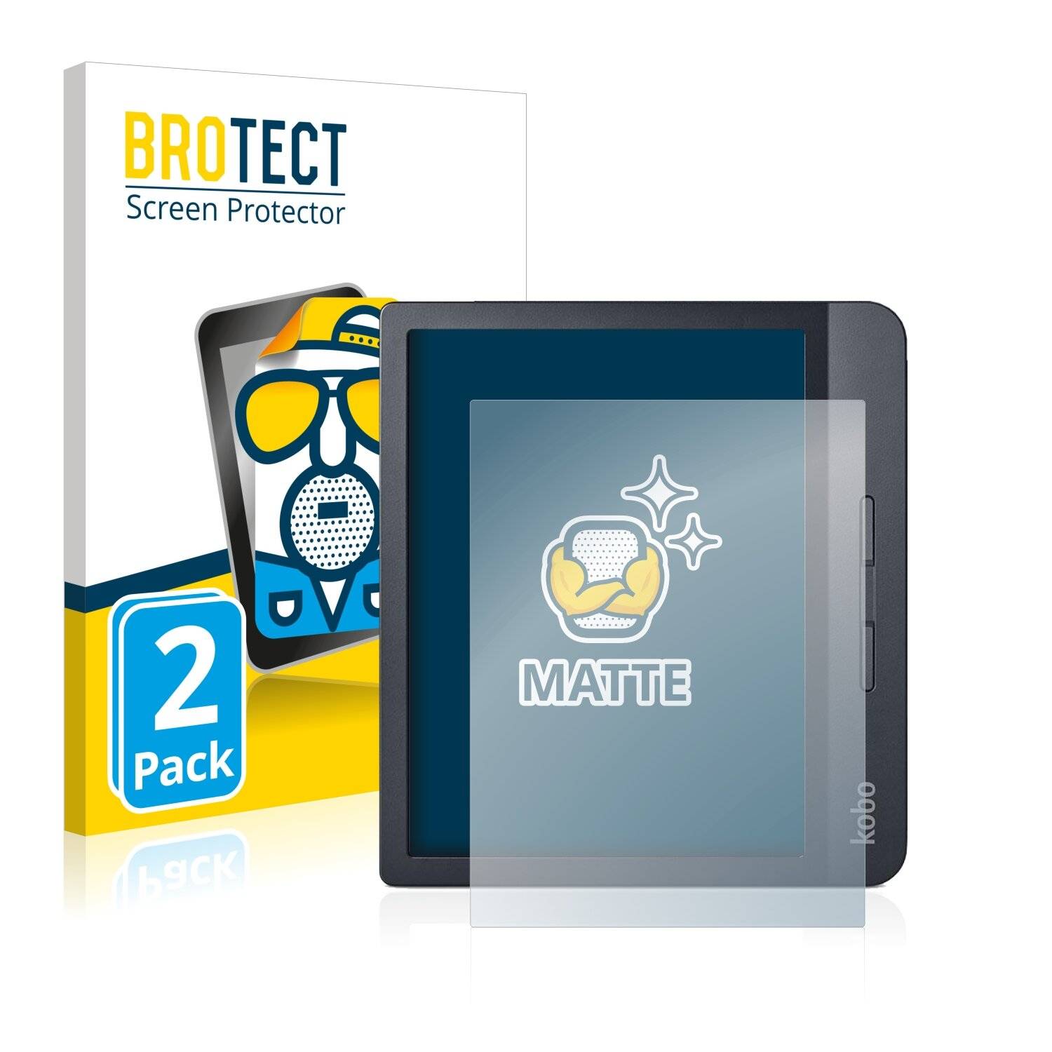 2x BROTECT Matte Displayschutzfolie für Kobo Libra H2O - Entspiegelt,