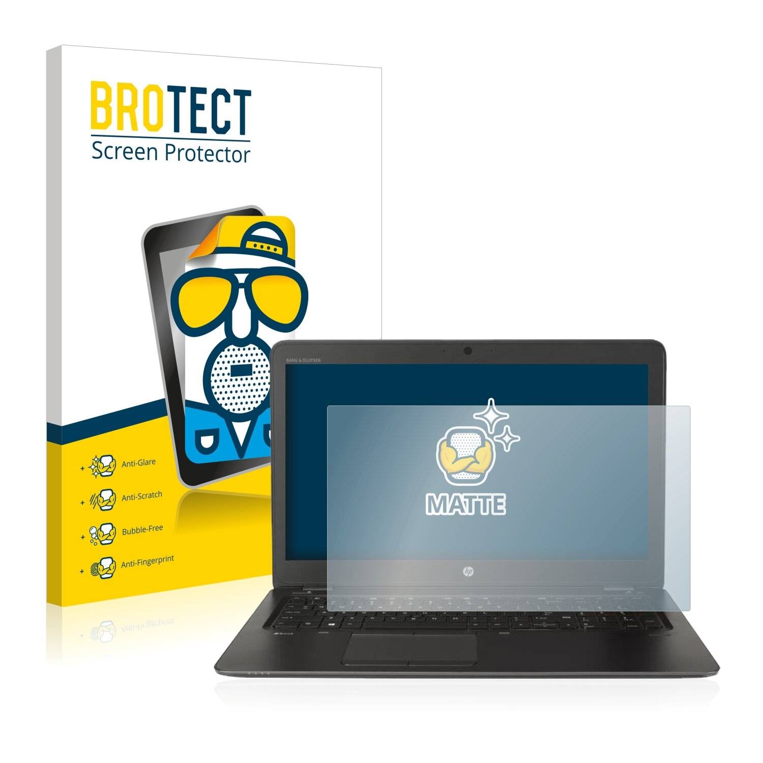 BROTECT Matte Displayschutzfolie für HP ZBook 15u G4 i7-7500U - Entspiegelt,