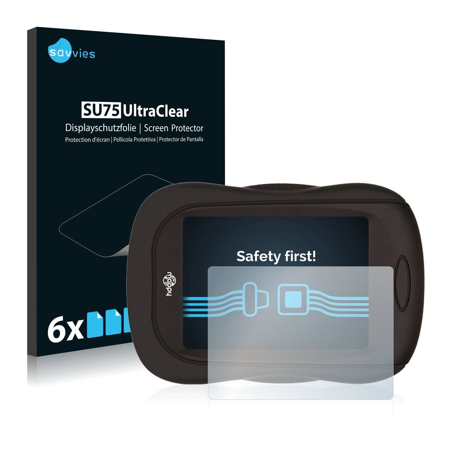 6x Savvies SU75 Displayschutzfolie für Logicom Mappy Mini