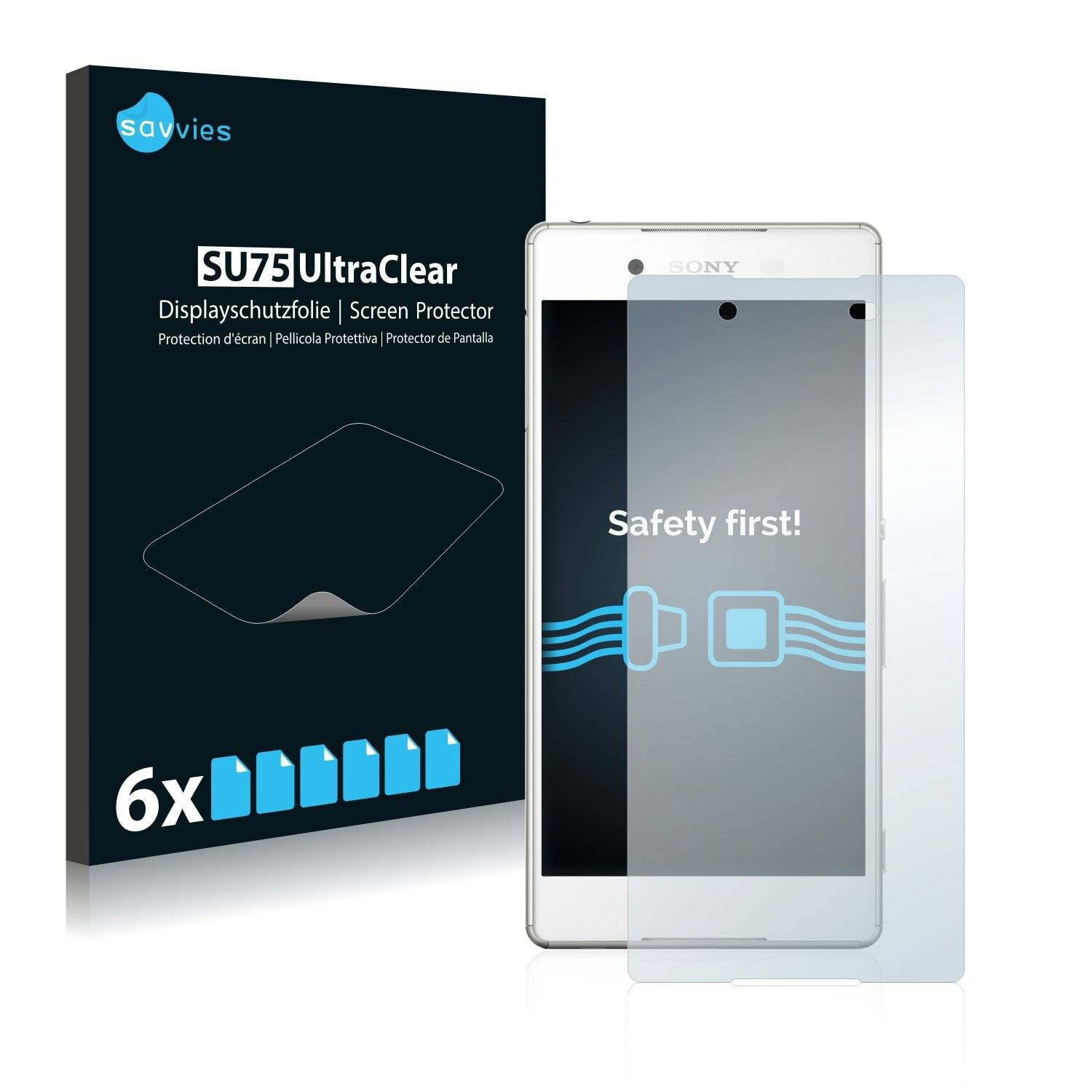 6x Savvies SU75 Displayschutzfolie für Sony Xperia
