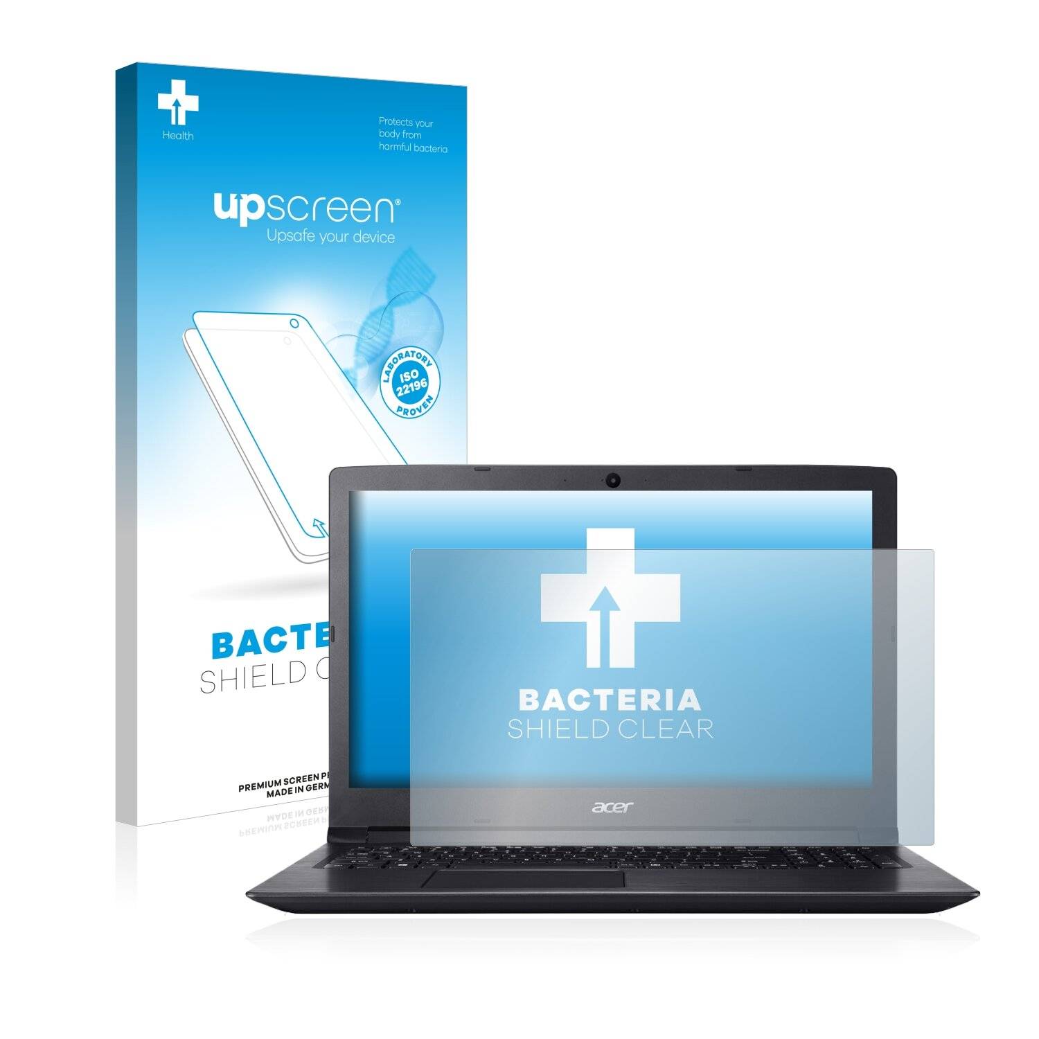 upscreen Bacteria Shield Clear Premium Antibakterielle Displayschutzfolie für Acer Aspire 3