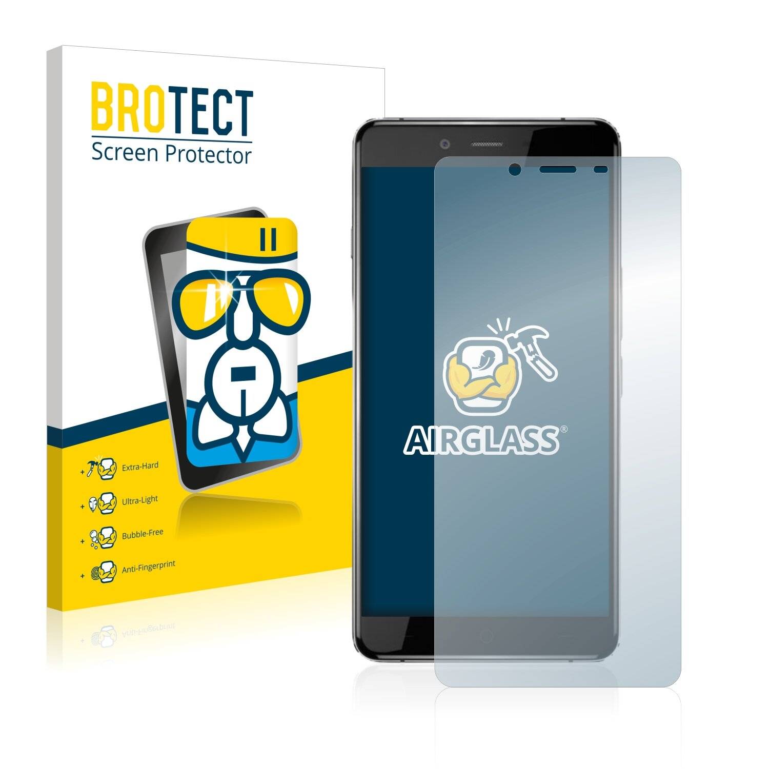 BROTECT AirGlass Schutzglas Folie für OnePlus X