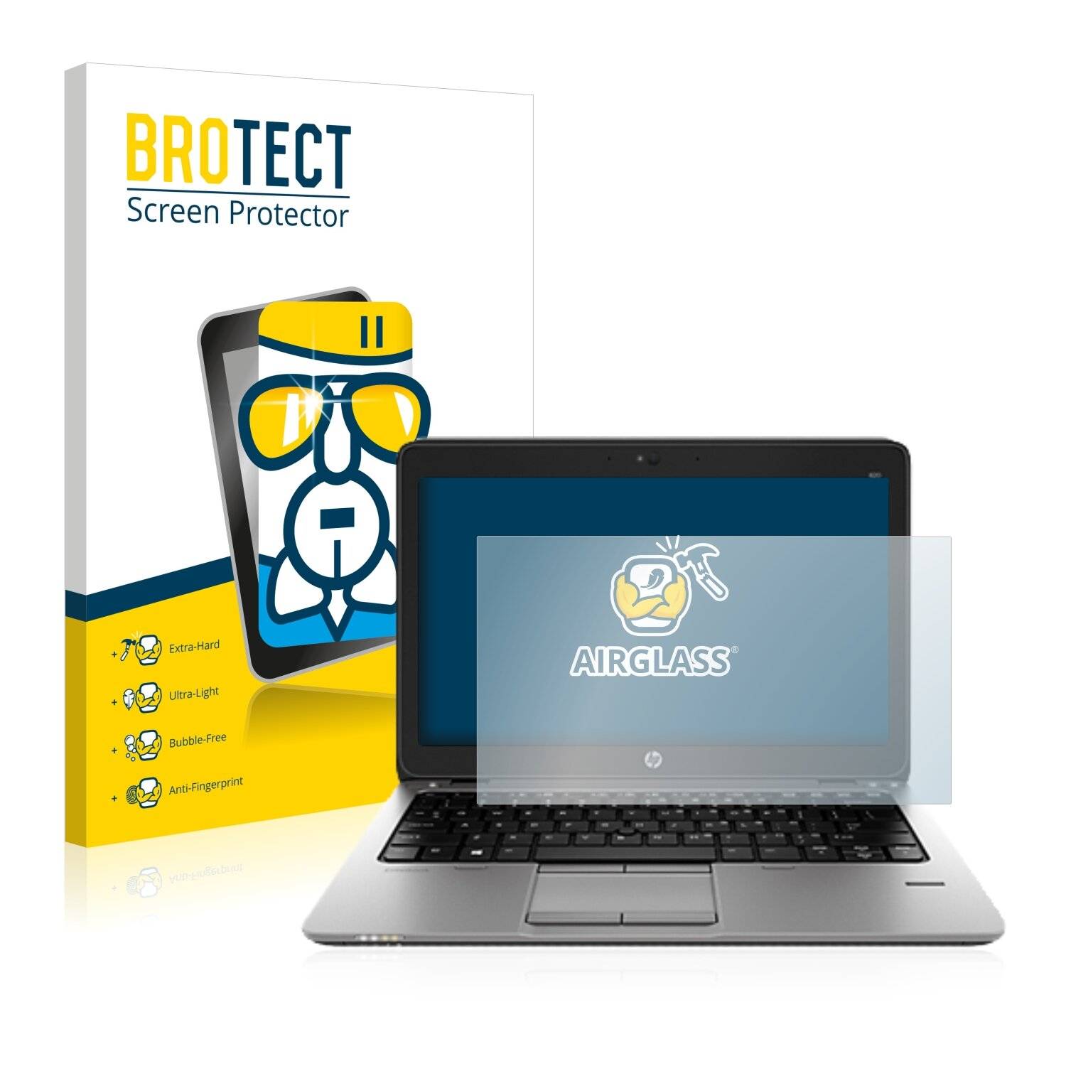 BROTECT AirGlass Schutzglas Folie für HP EliteBook