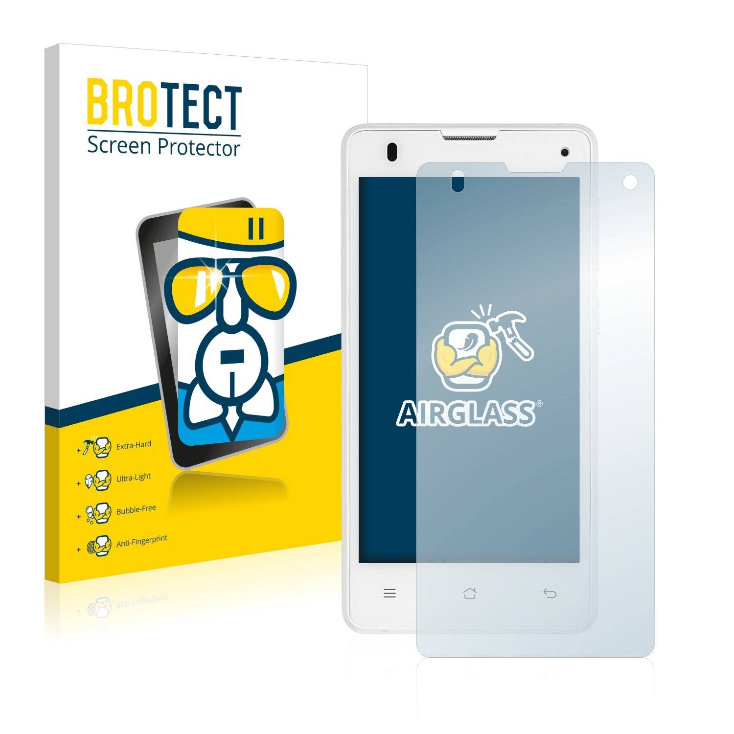 BROTECT AirGlass Schutzglas Folie für Medion Life E4503 (MD