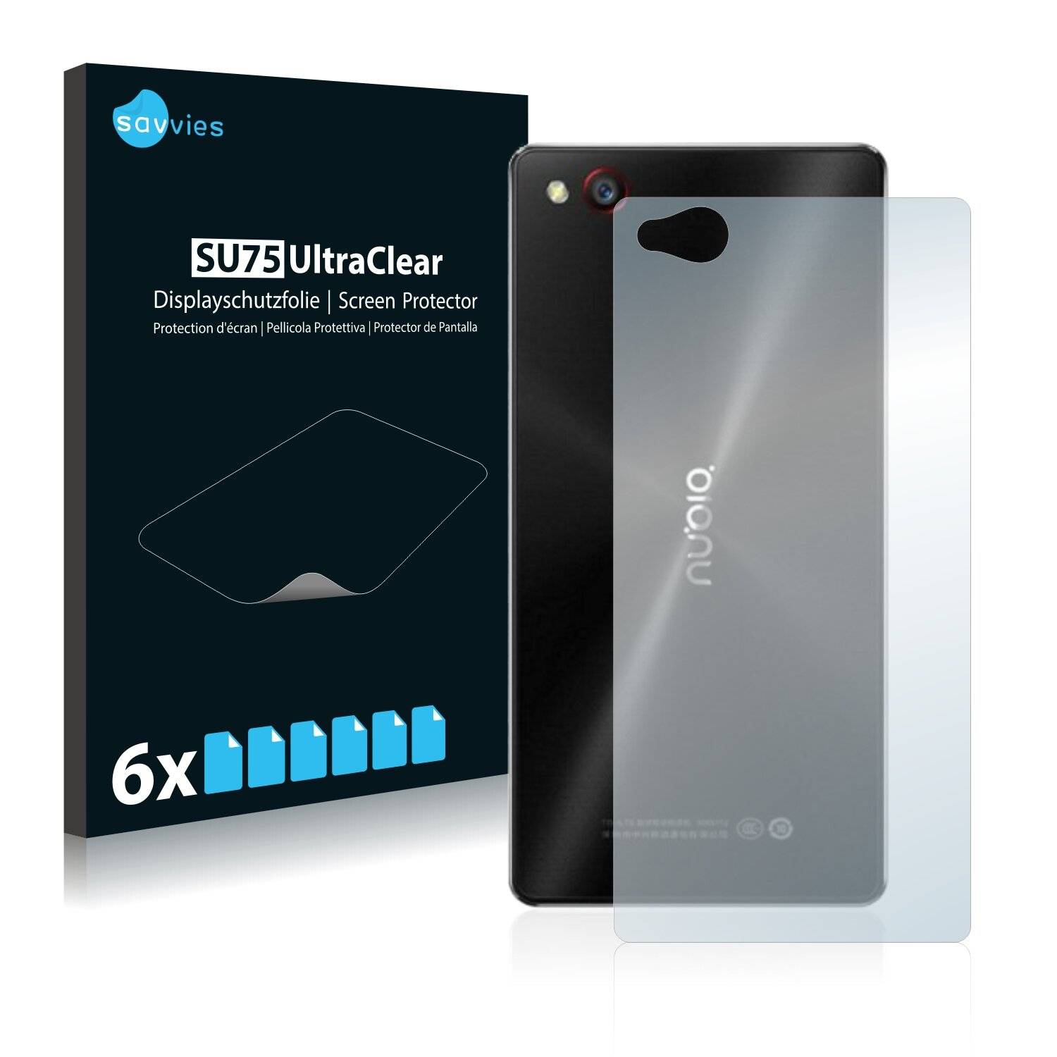 6x Savvies SU75 Displayschutzfolie für ZTE Nubia Z9 Mini
