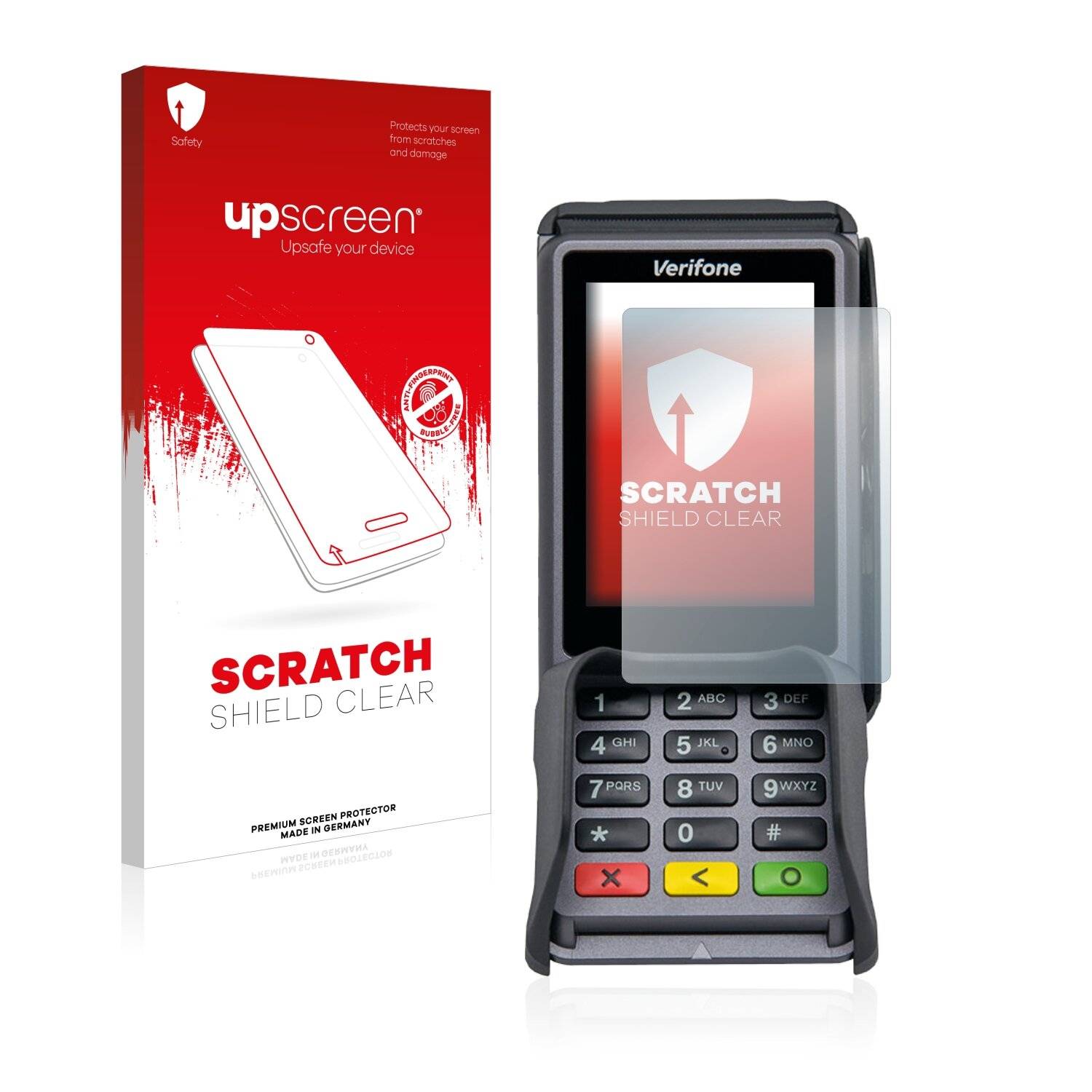 upscreen Scratch Shield Clear Premium Displayschutzfolie für Verifone