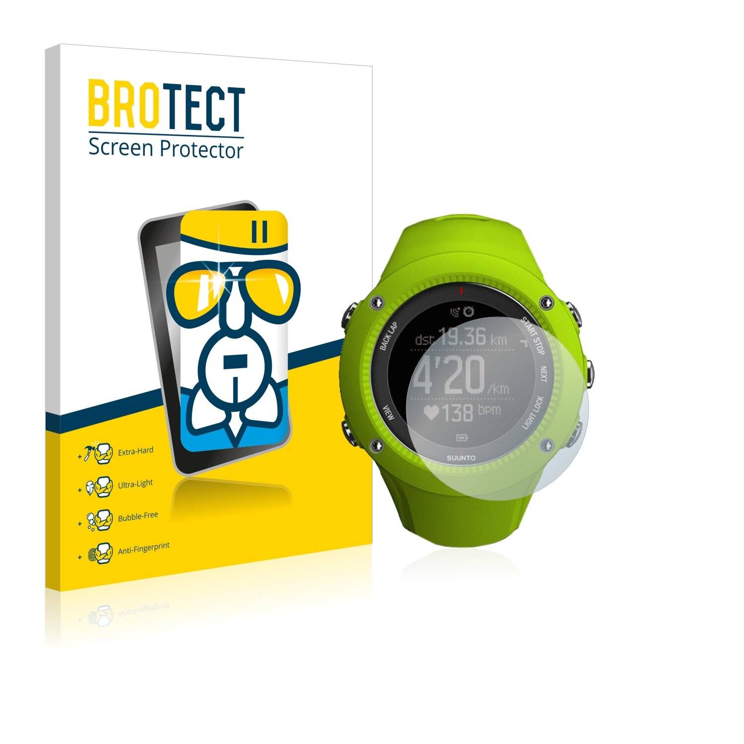 BROTECT AirGlass Schutzglas Folie für Suunto Ambit3 Run