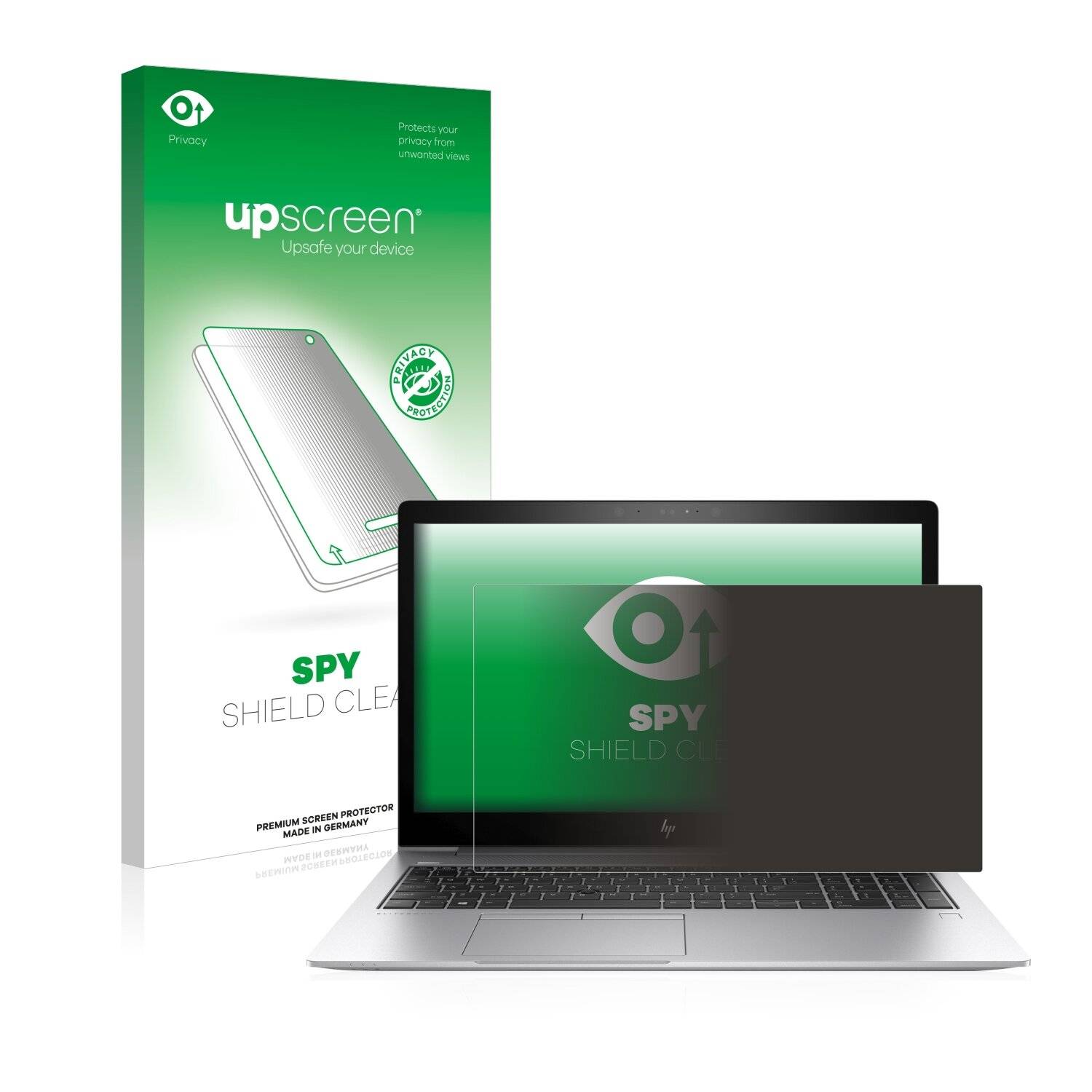 upscreen Spy Shield Clear Premium Blickschutzfolie für HP EliteBook 850 G5