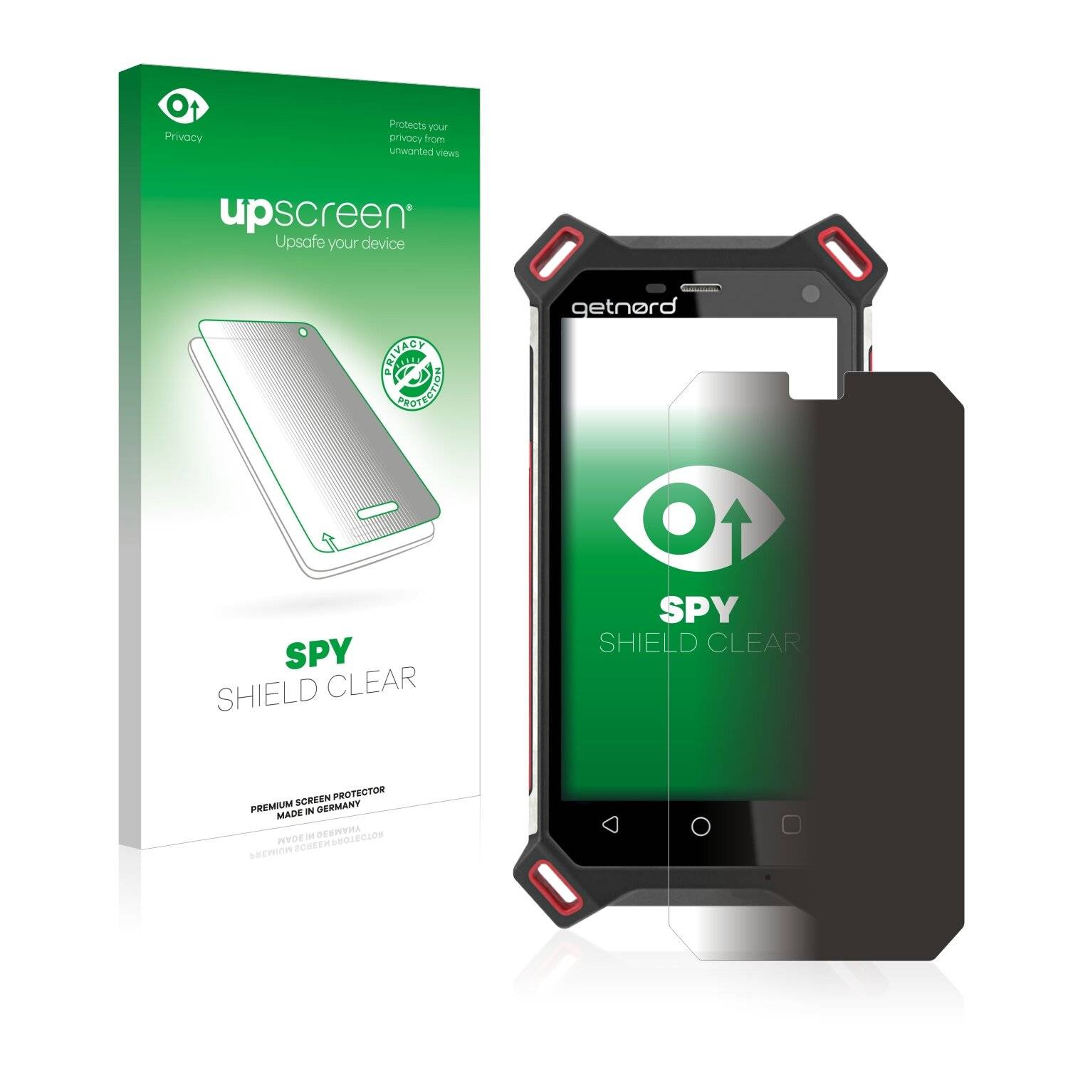 upscreen Spy Shield Clear Premium Blickschutzfolie für Getnord