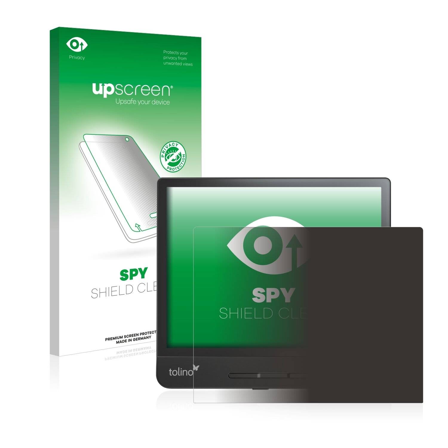 upscreen Spy Shield Clear Premium Blickschutzfolie für Tolino Epos 2 (im