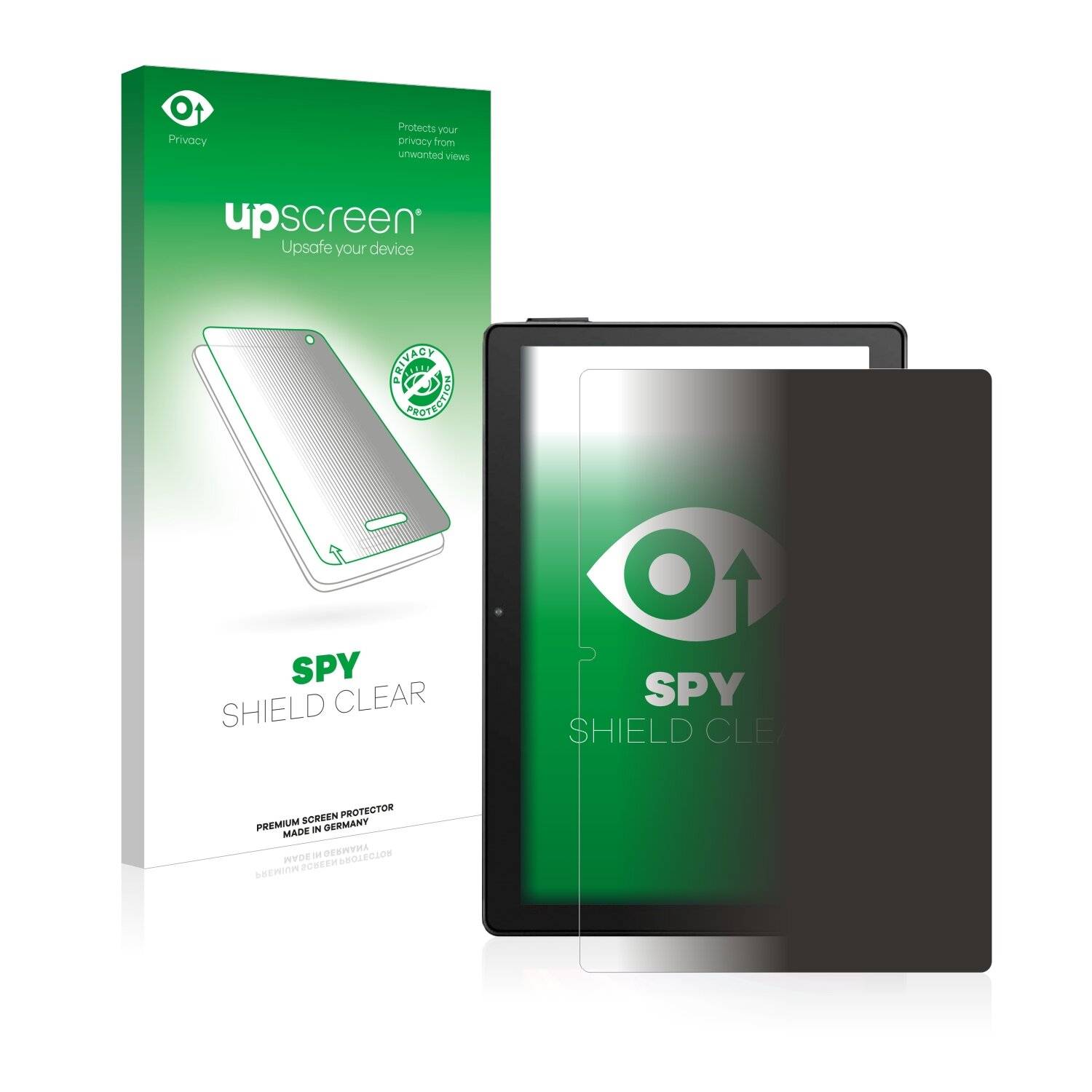 upscreen Spy Shield Clear Premium Blickschutzfolie für Dragon Touch Max
