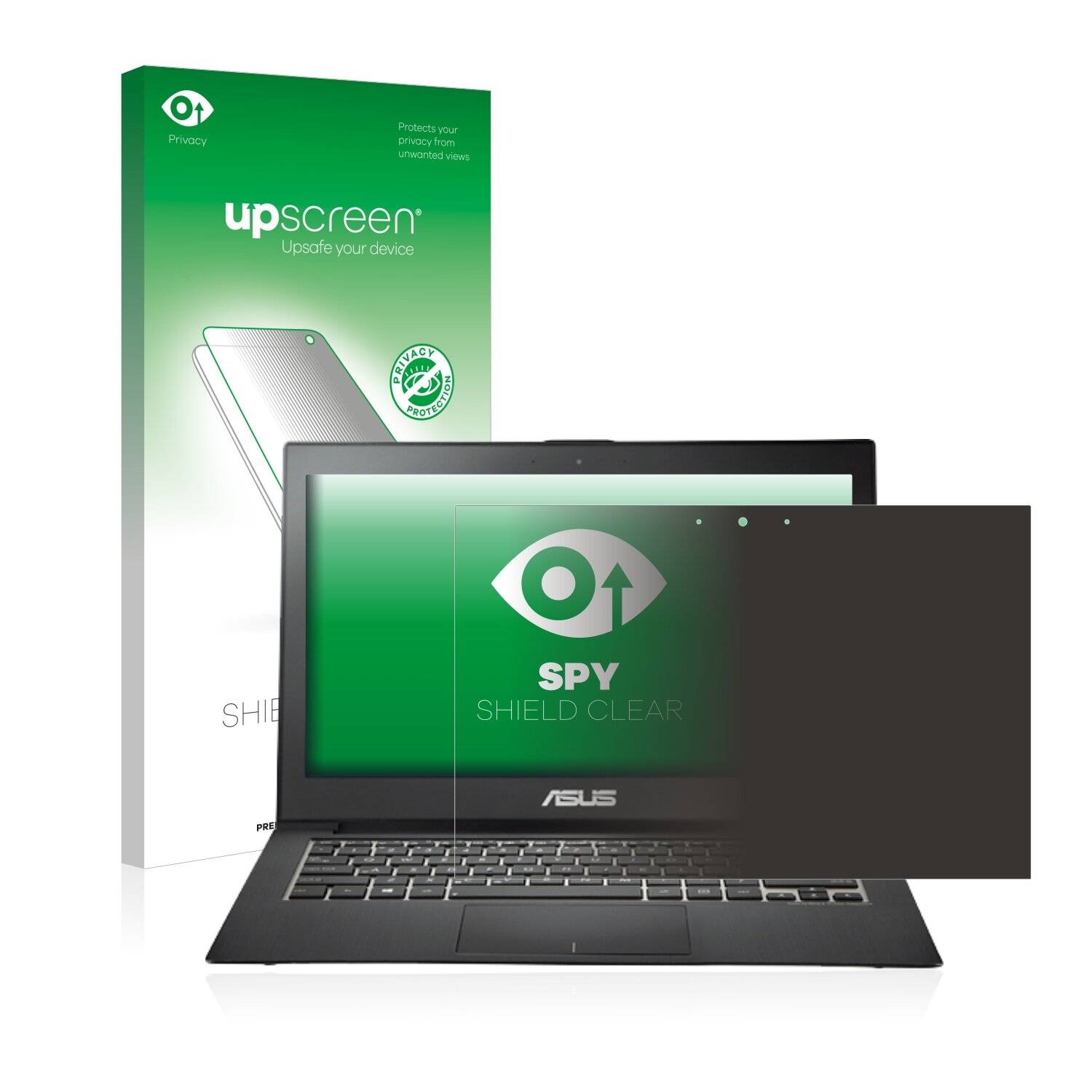 upscreen Spy Shield Clear Premium Blickschutzfolie für Asus ZenBook UX31A
