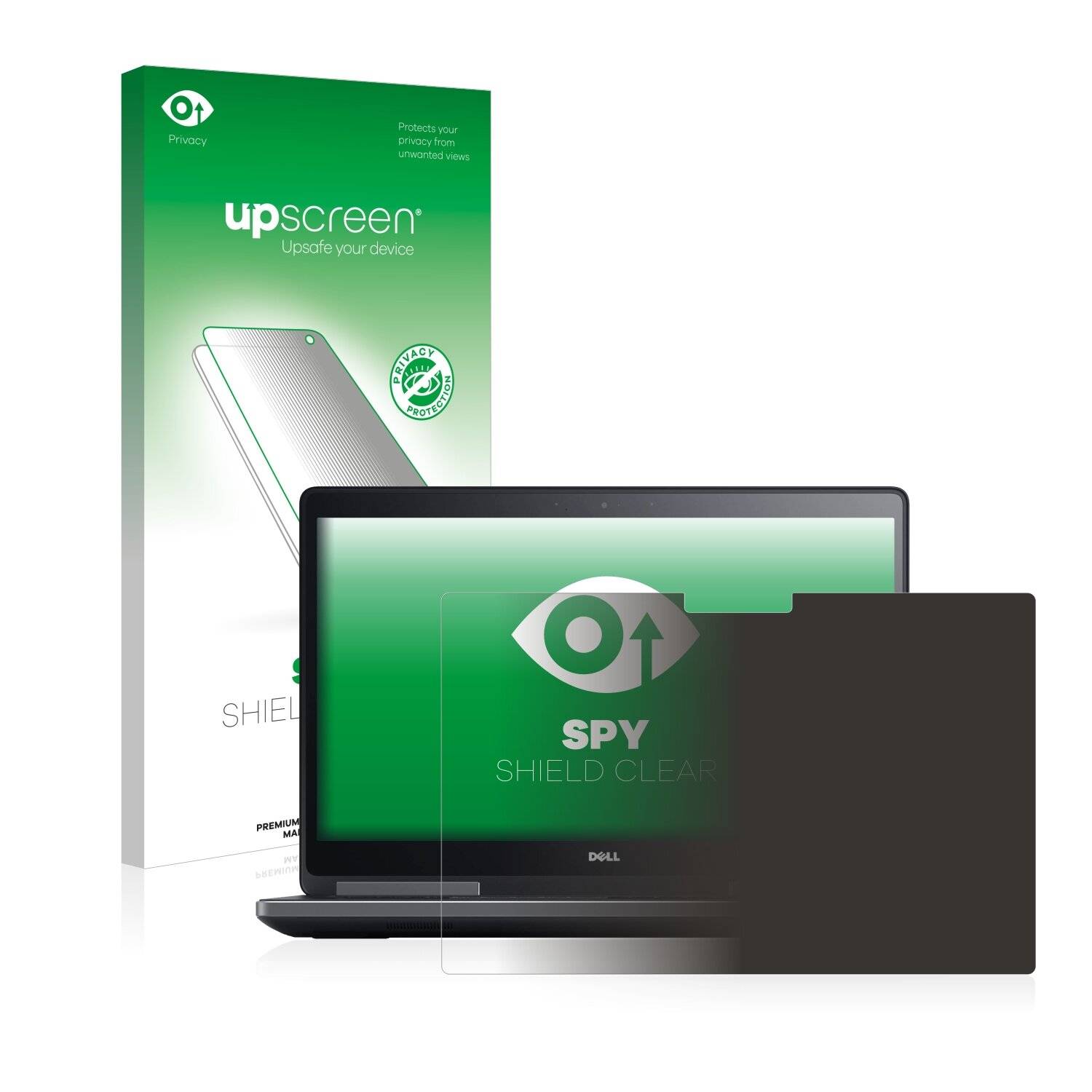 upscreen Spy Shield Clear Premium Blickschutzfolie für Dell Precision