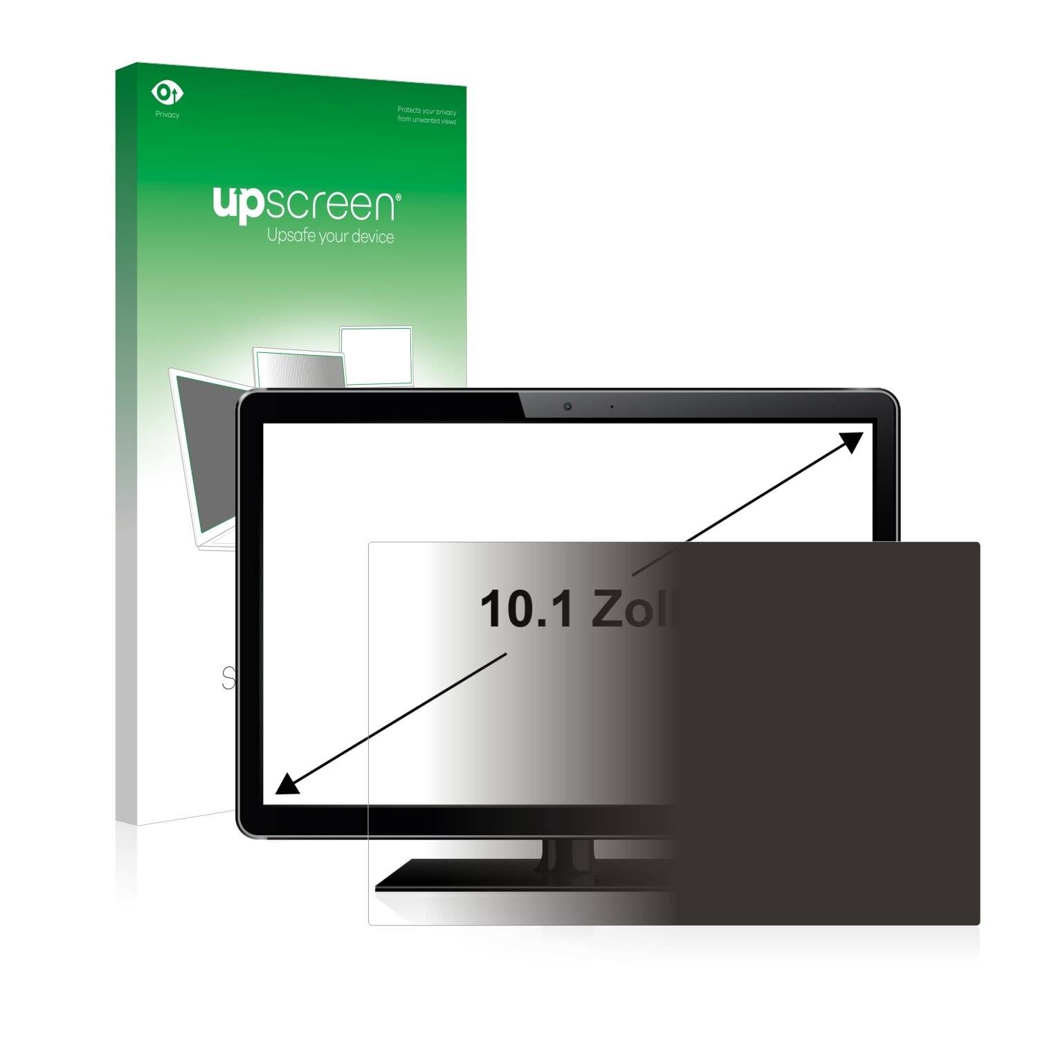 upscreen Spy Shield Filter Premium Blickschutzfilter für Kassensysteme mit 10.1 Zoll