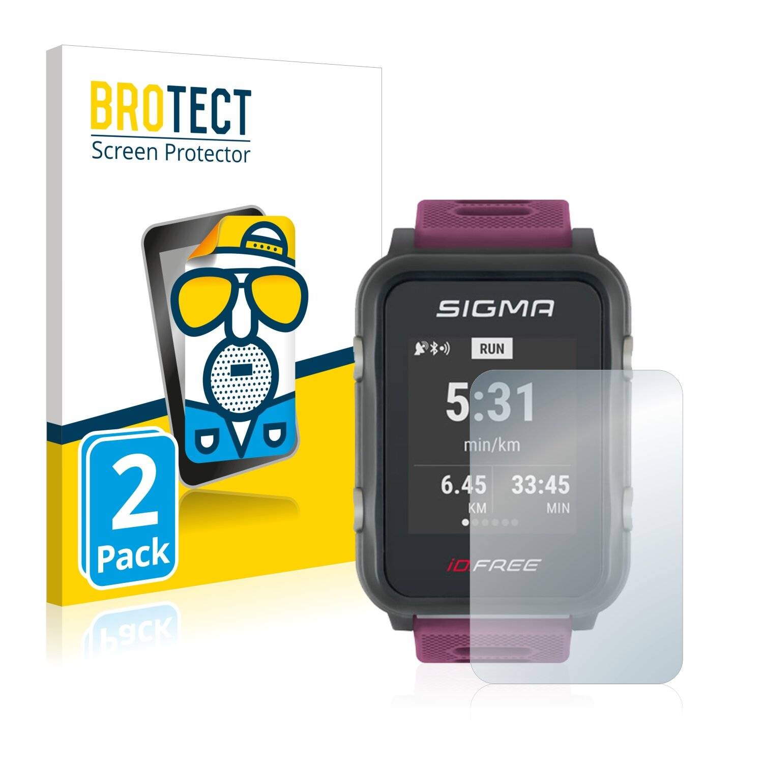 2x BROTECT Matte Displayschutzfolie für Sigma iD Free - Entspiegelt,