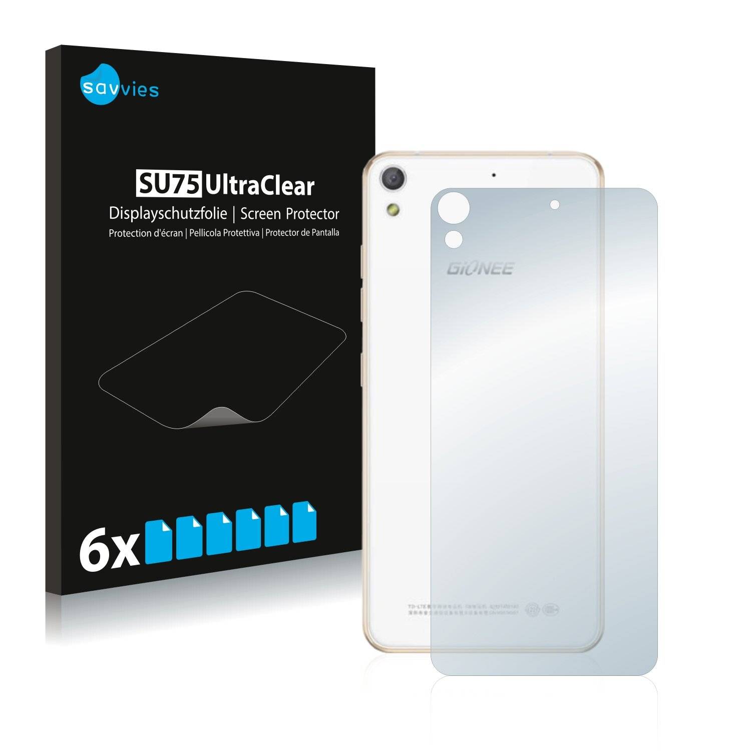 6x Savvies SU75 Displayschutzfolie für Gionee Elife S5.1 Pro