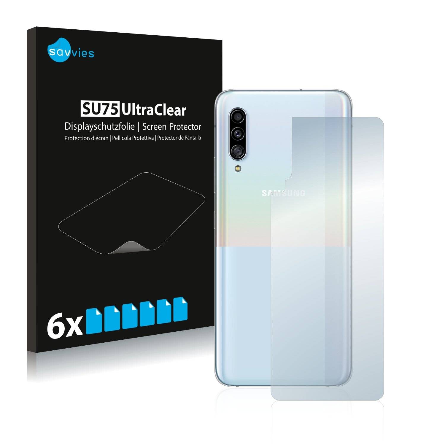 6x Savvies SU75 Displayschutzfolie für Samsung Galaxy A90 5G