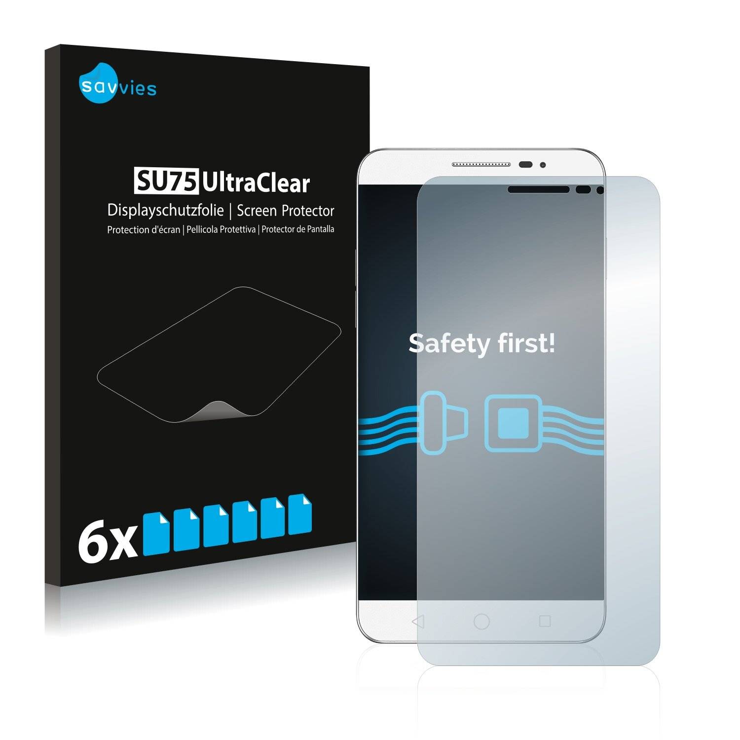6x Savvies SU75 Displayschutzfolie für Coolpad