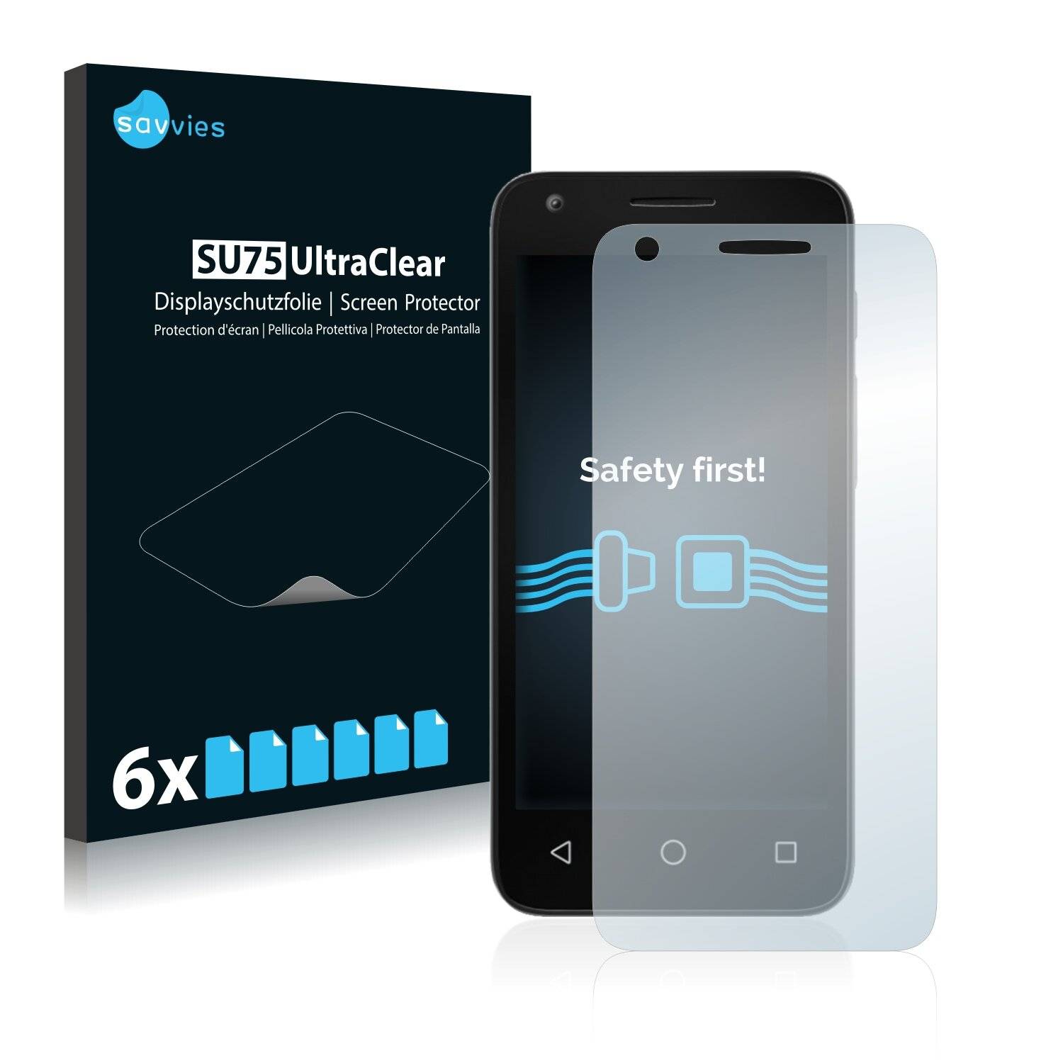 6x Savvies SU75 Displayschutzfolie für Vodafone Smart Speed