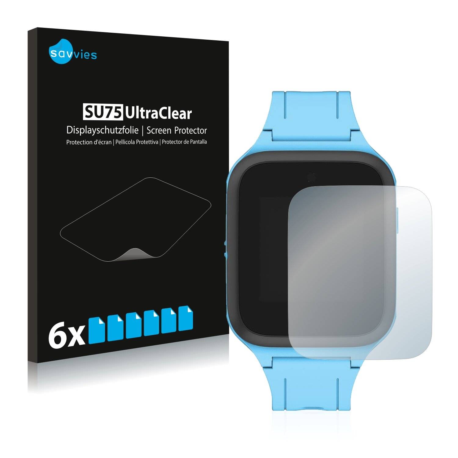 6x Savvies SU75 Displayschutzfolie für TCL