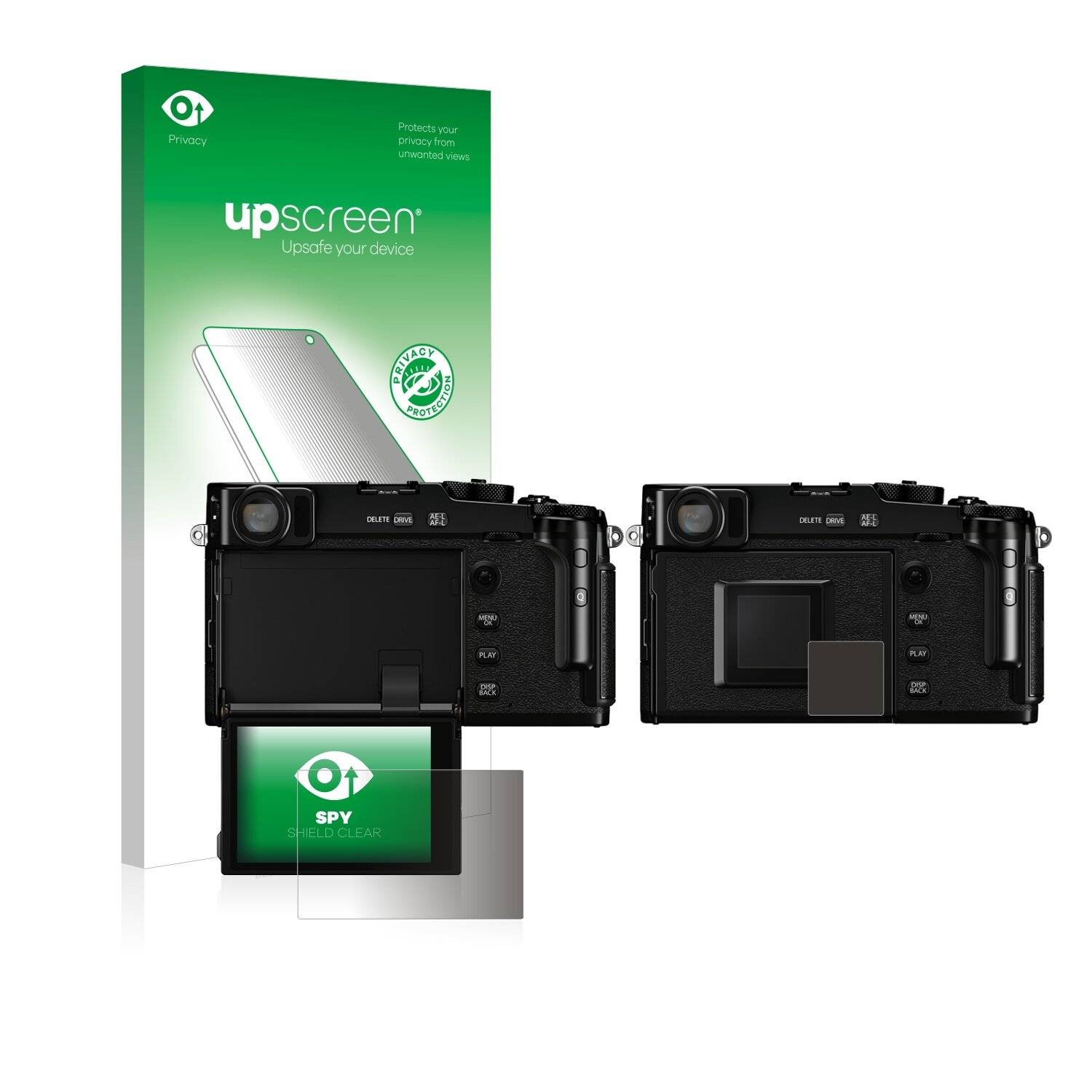 upscreen Spy Shield Clear Premium Blickschutzfolie für Fujifilm