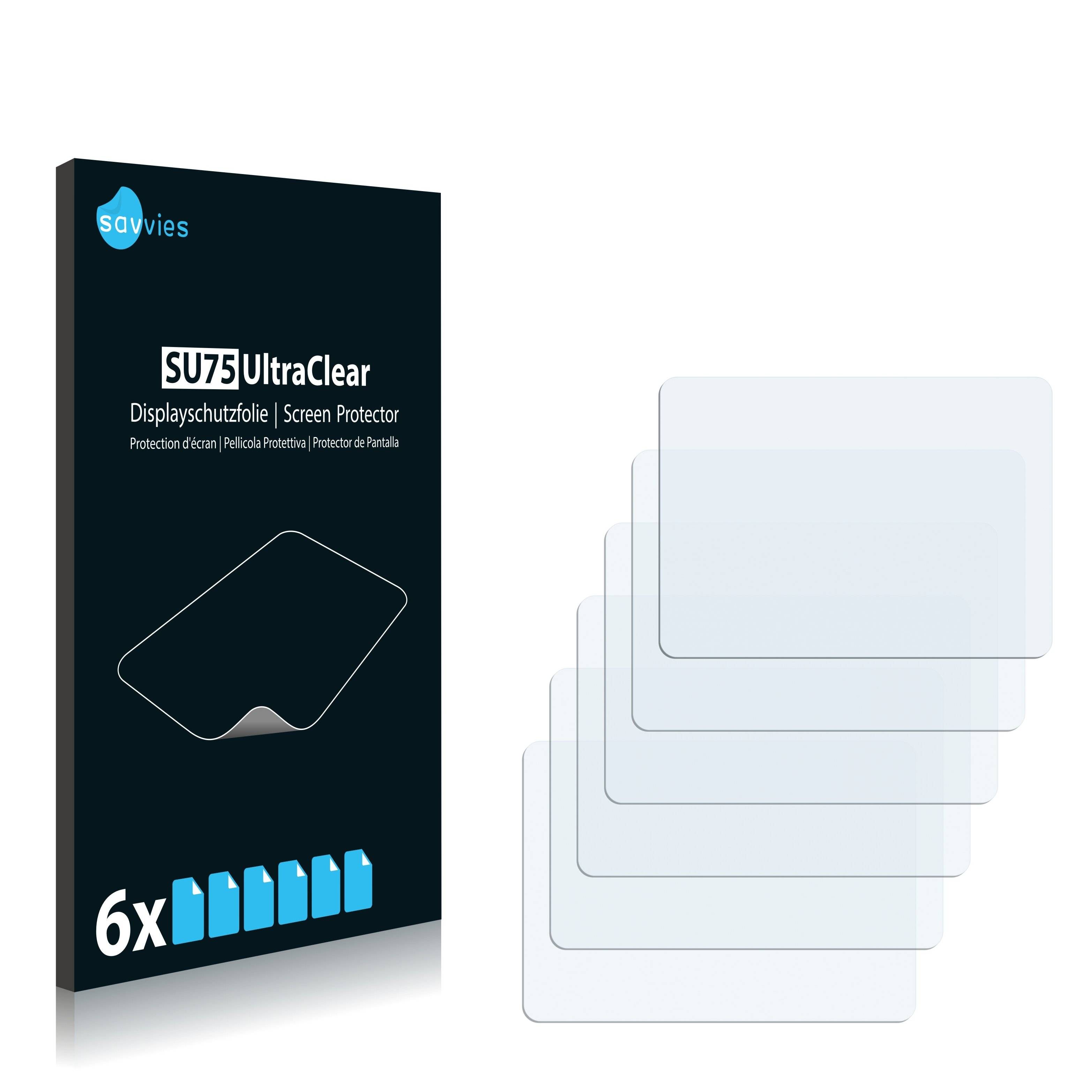 6x Savvies SU75 Displayschutzfolie für Samsung