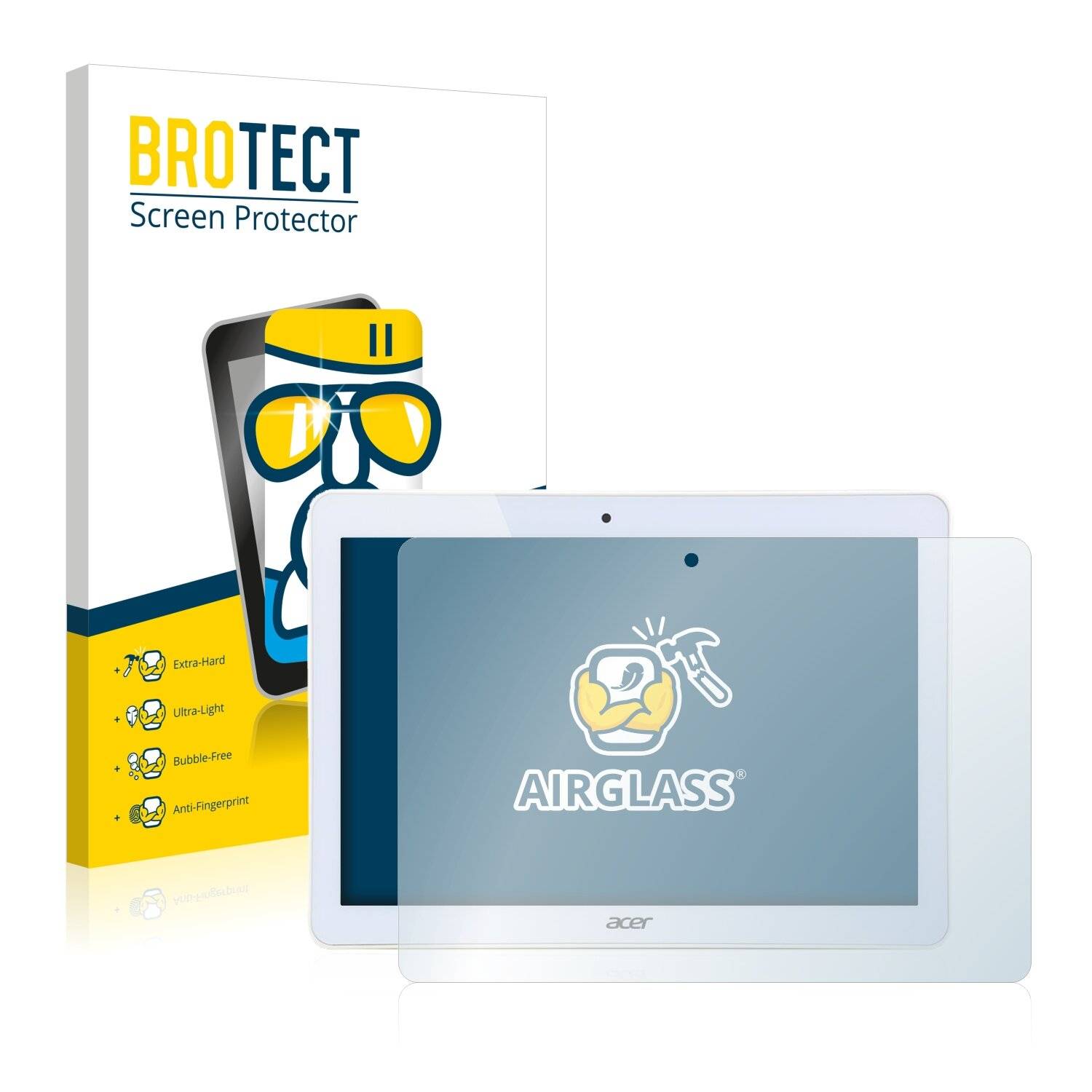 BROTECT AirGlass Schutzglas Folie für Acer Iconia One 10