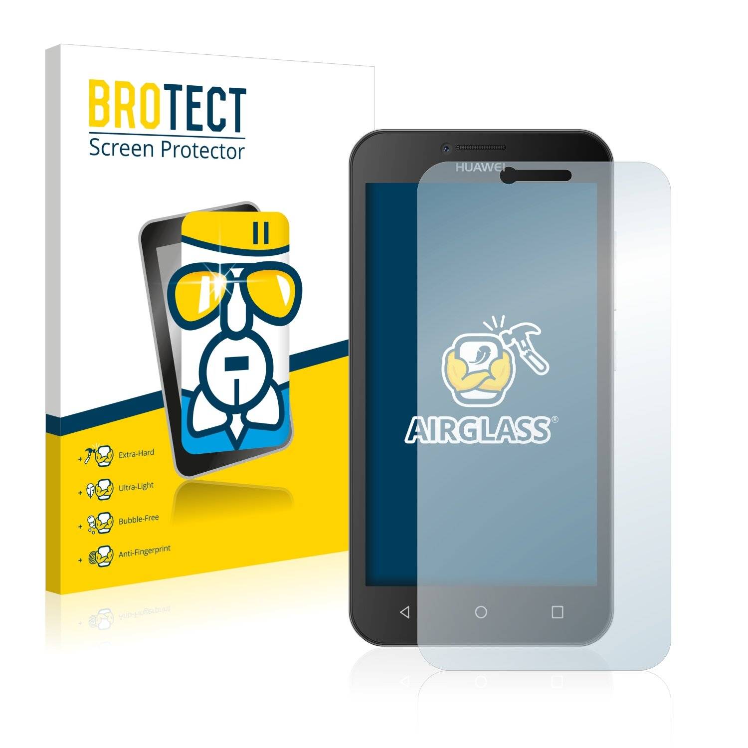 BROTECT AirGlass Schutzglas Folie für Huawei Y5