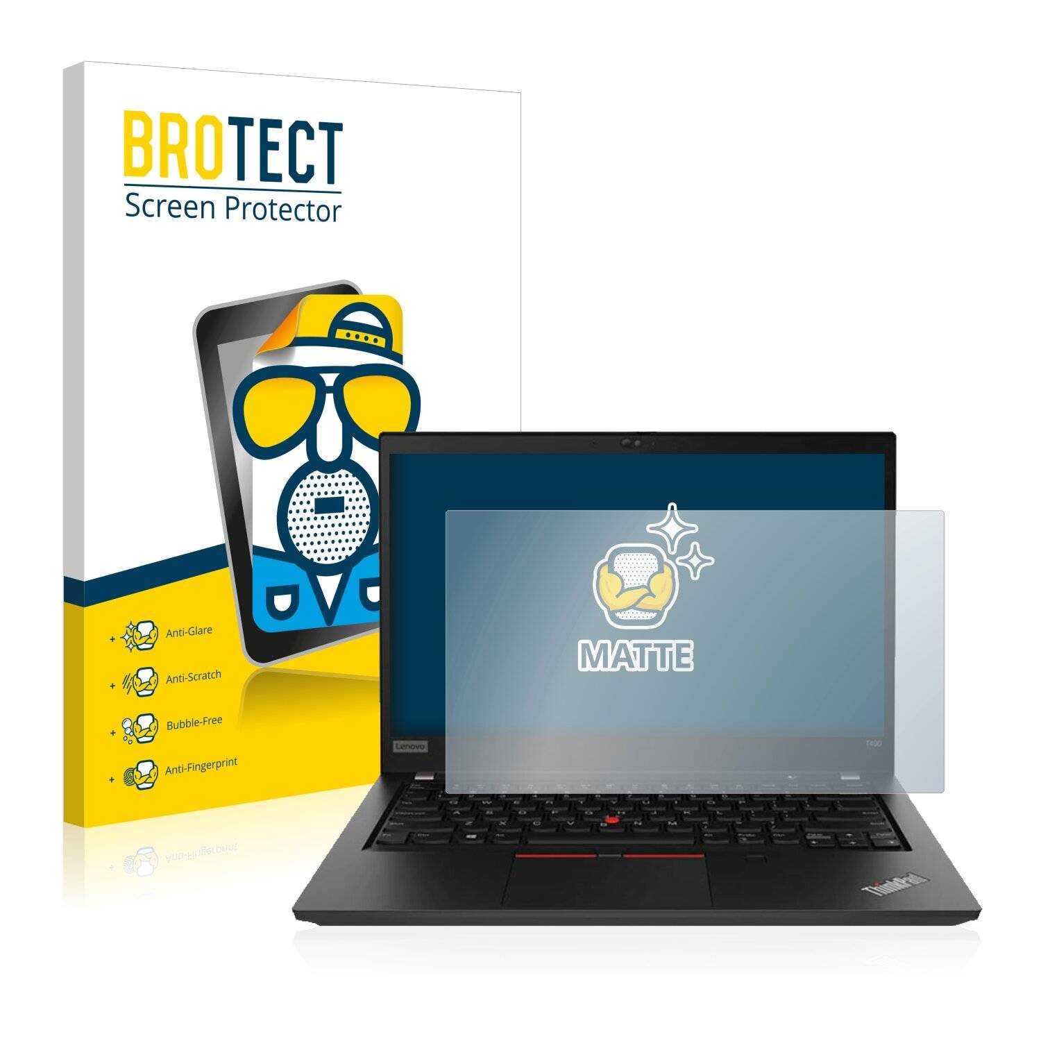 BROTECT Matte Displayschutzfolie für Lenovo ThinkPad T490 Non-Touch - Entspiegelt,