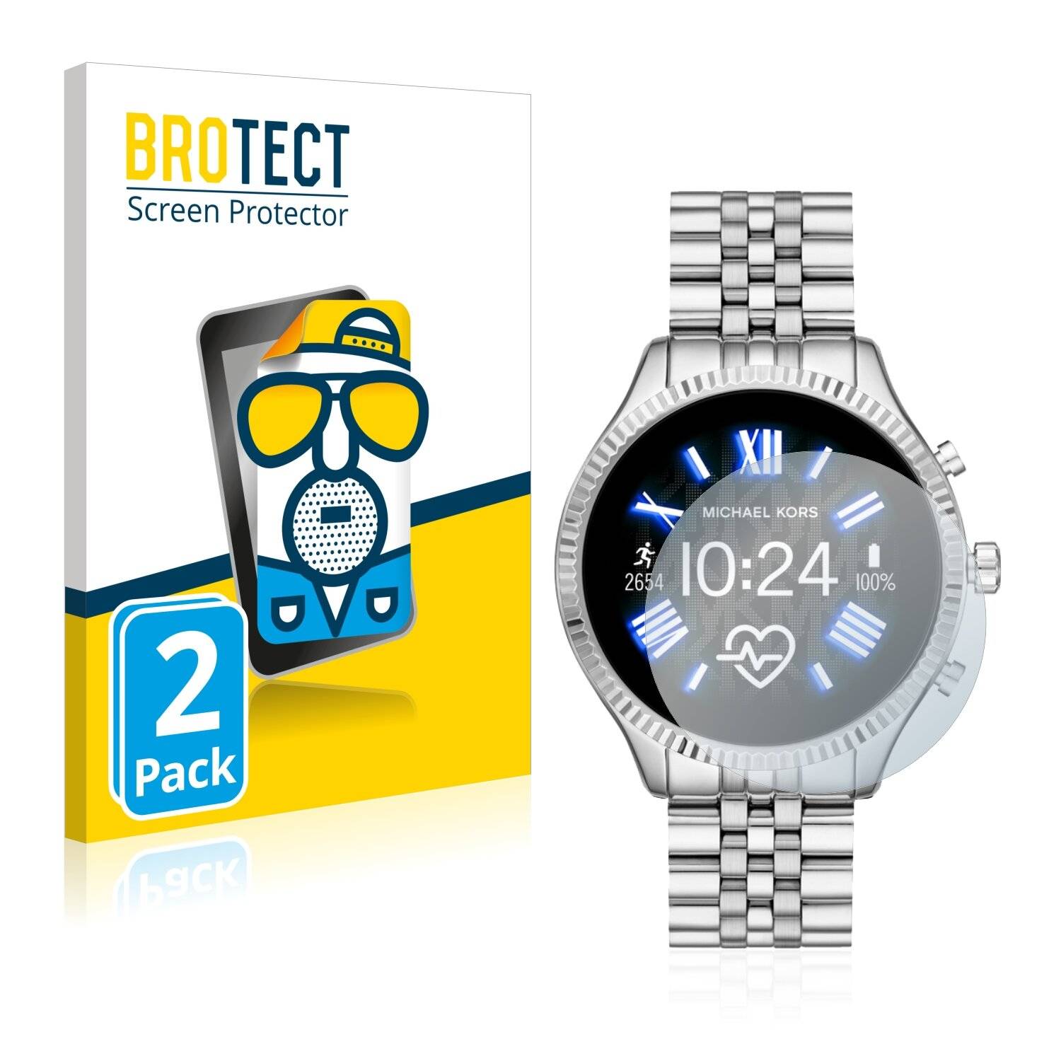 2x BROTECT Matte Displayschutzfolie für Michael Kors Access Lexington 2 - Entspiegelt,