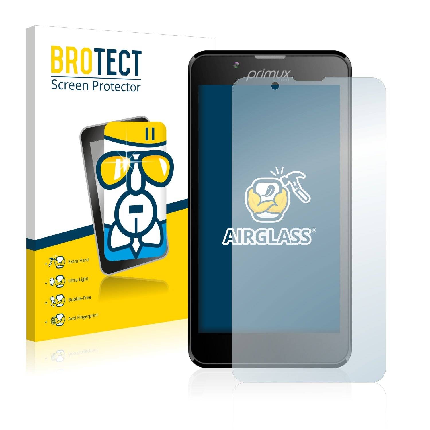 BROTECT AirGlass Schutzglas Folie für Primux Beta
