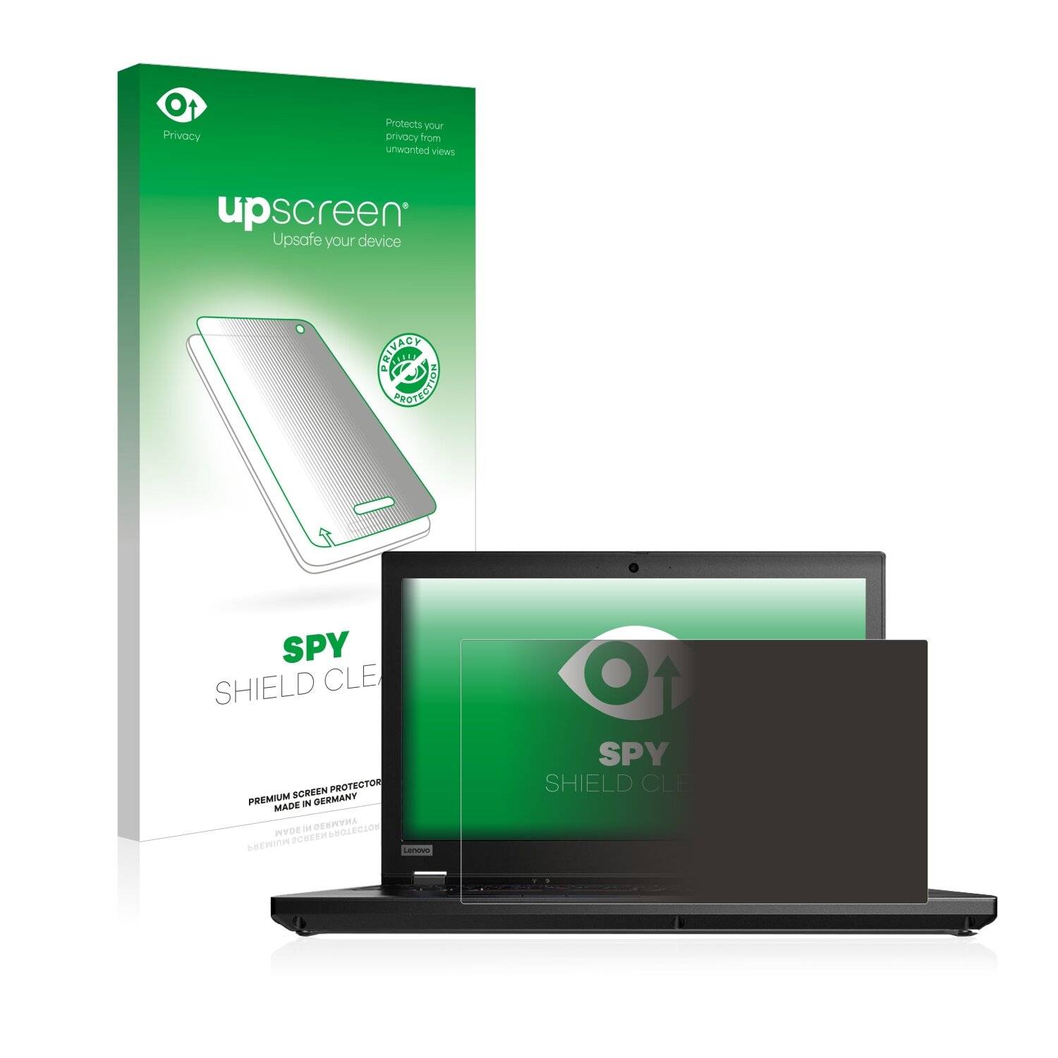 upscreen Spy Shield Clear Premium Blickschutzfolie für Lenovo ThinkPad