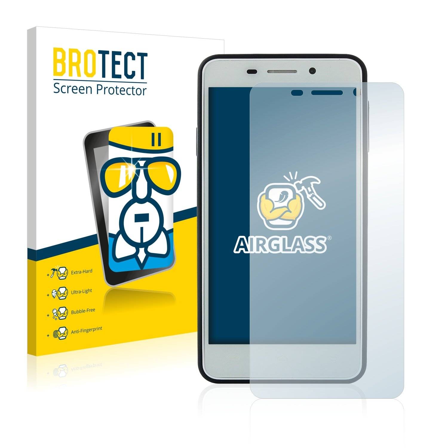BROTECT AirGlass Schutzglas Folie für Doogee Leo