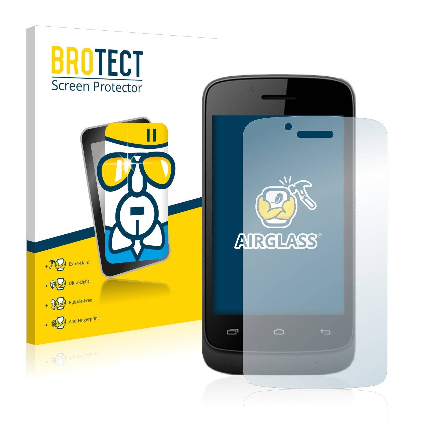 BROTECT AirGlass Schutzglas Folie für Logicom