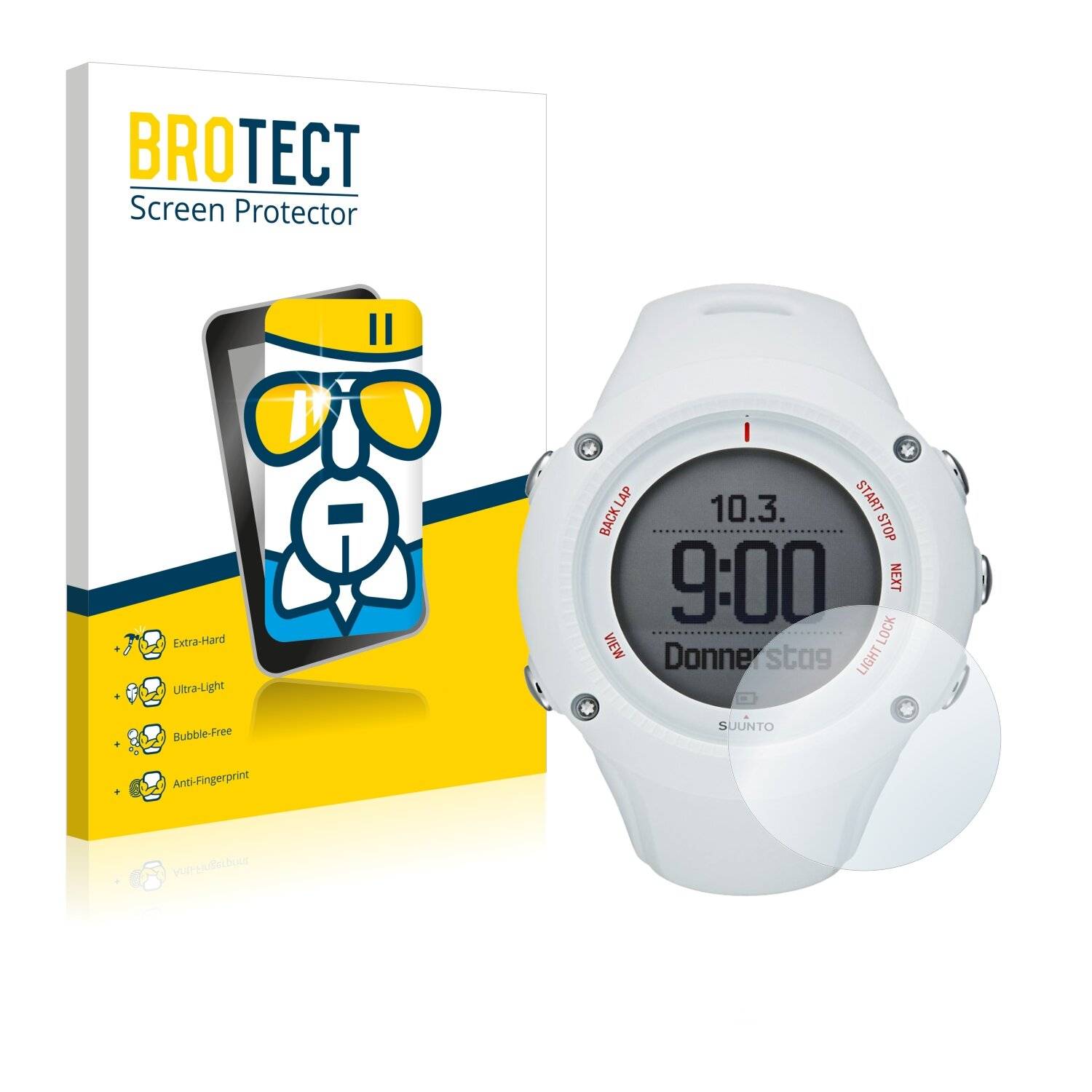 BROTECT AirGlass Schutzglas Folie für Suunto Ambit3 Run