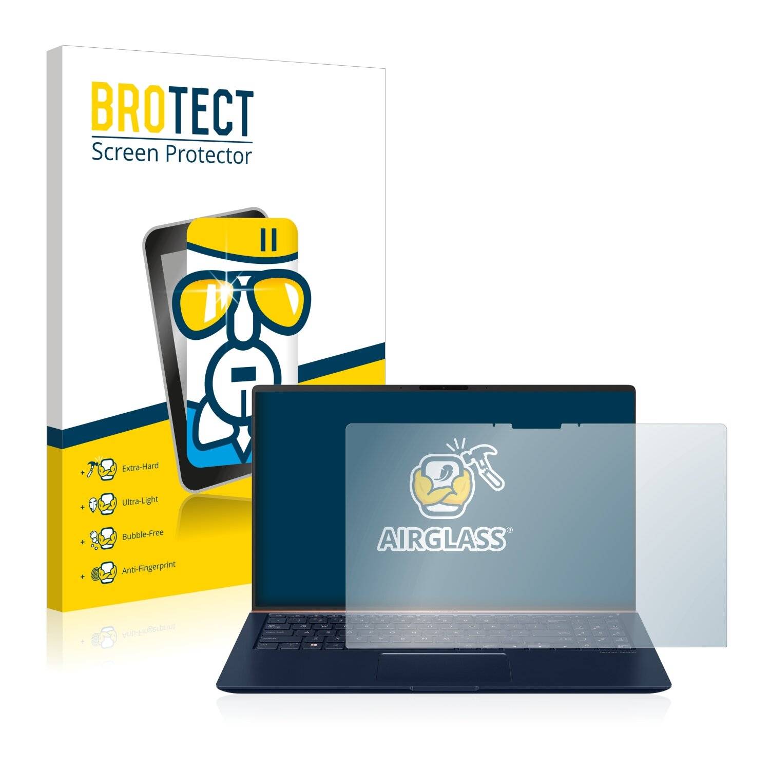 BROTECT AirGlass Schutzglas Folie für Asus ZenBook
