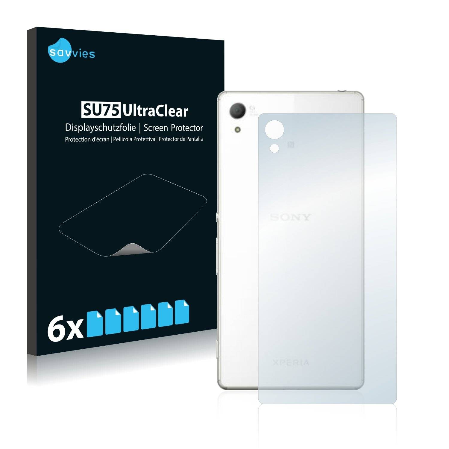 6x Savvies SU75 Displayschutzfolie für Sony Xperia Z4