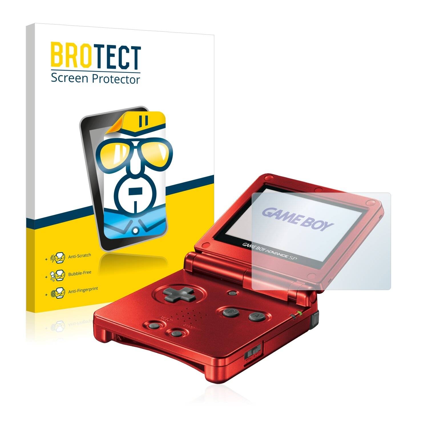 2x BROTECT HD-Clear Displayschutzfolie für Nintendo Gameboy Advance GBA