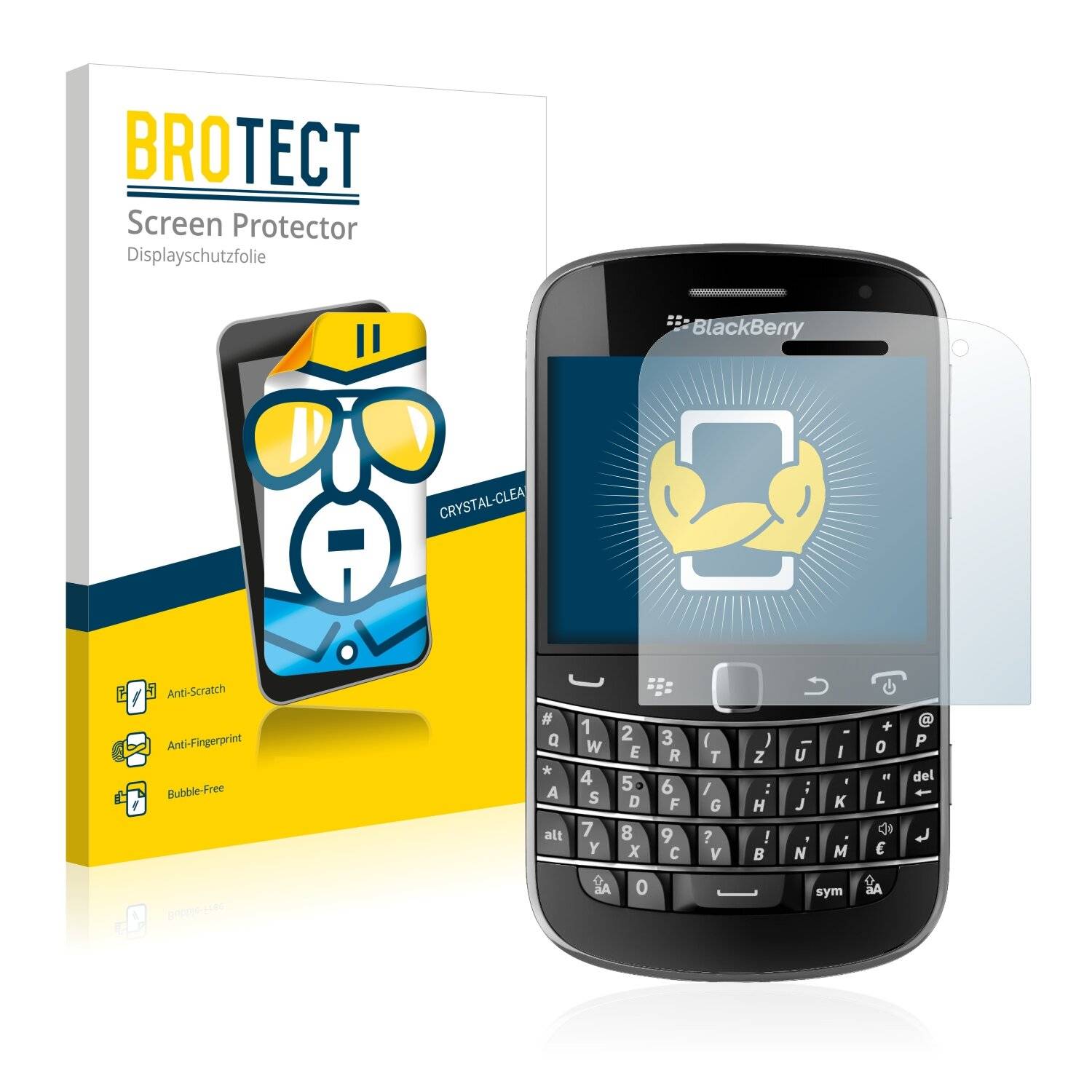 2x BROTECT HD-Clear Displayschutzfolie für RIM BlackBerry Bold Touch