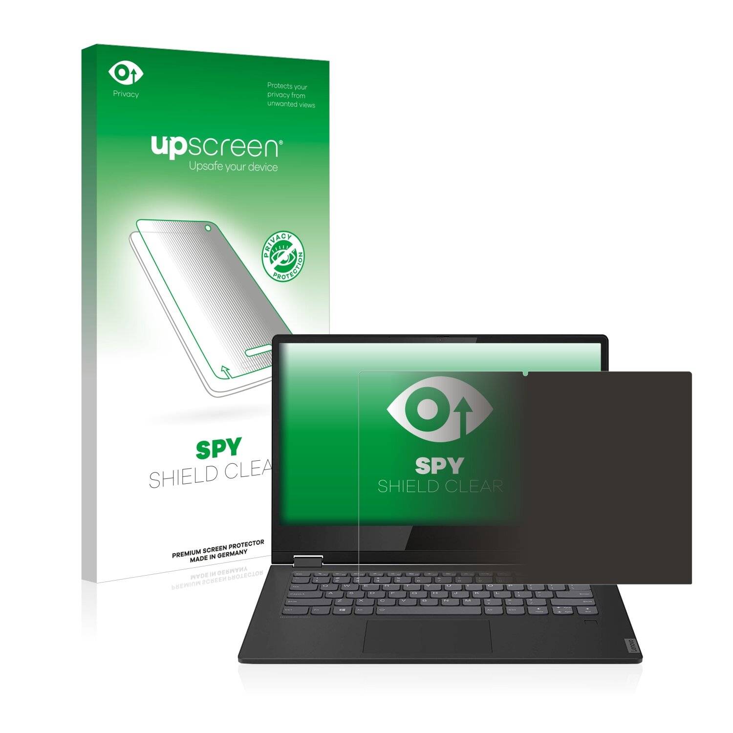 upscreen Spy Shield Clear Premium Blickschutzfolie für Lenovo IdeaPad Flex
