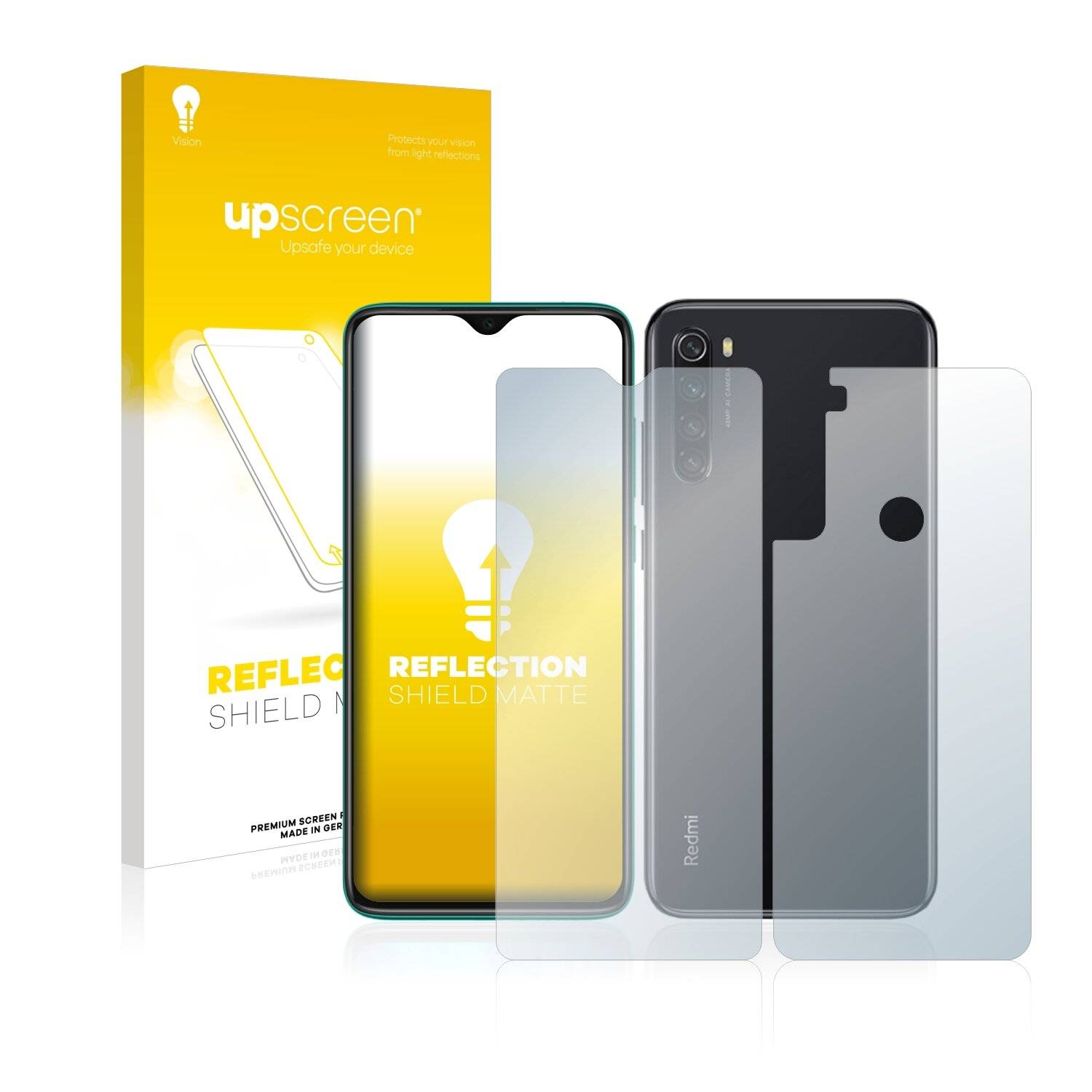 upscreen Reflection Shield Matte Premium Displayschutzfolie für Xiaomi Redmi Note 8 2019