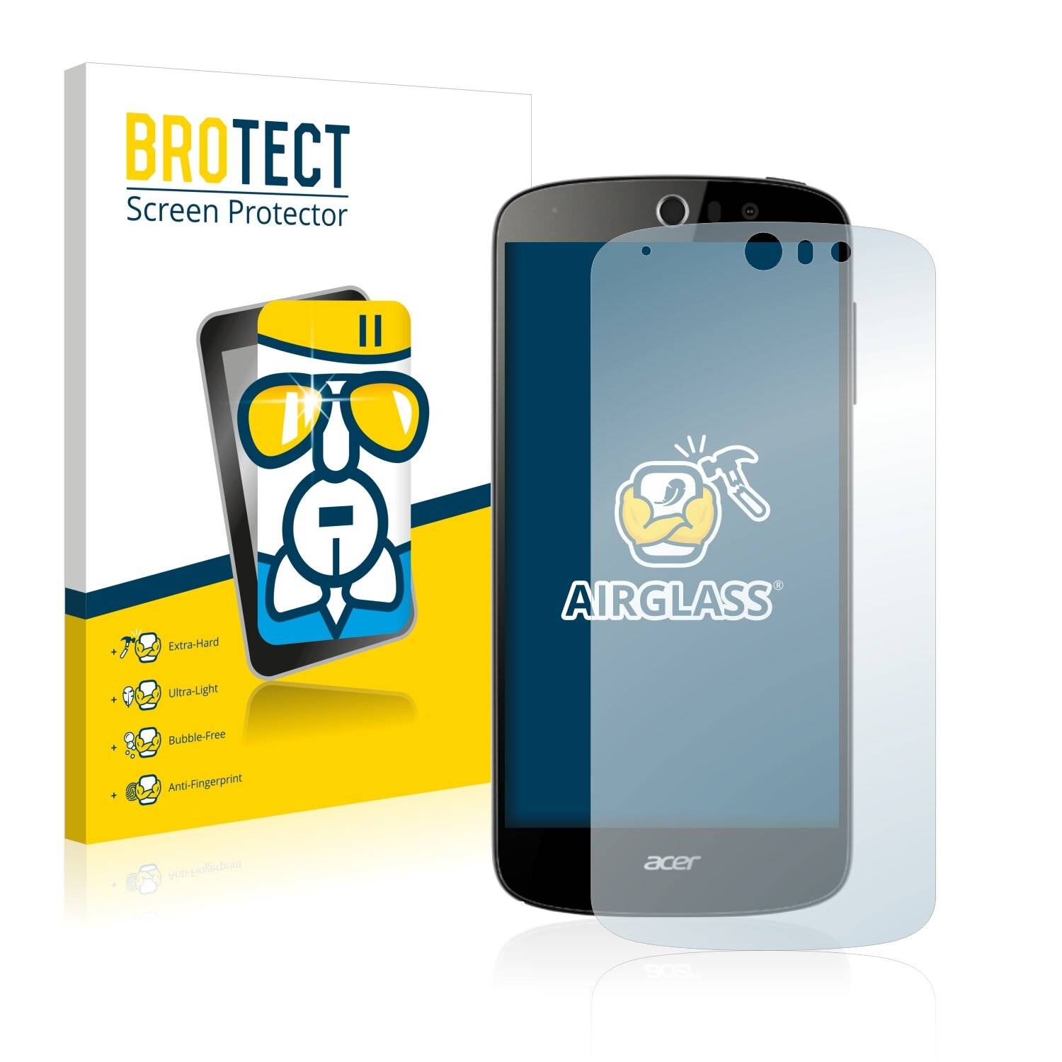 BROTECT AirGlass Schutzglas Folie für Acer Liquid