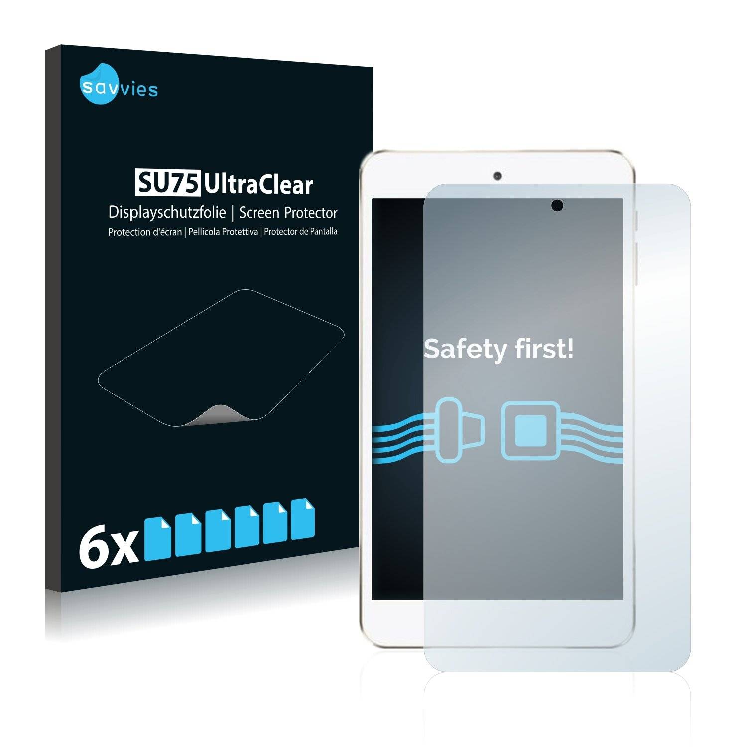 6x Savvies SU75 Displayschutzfolie für Teclast