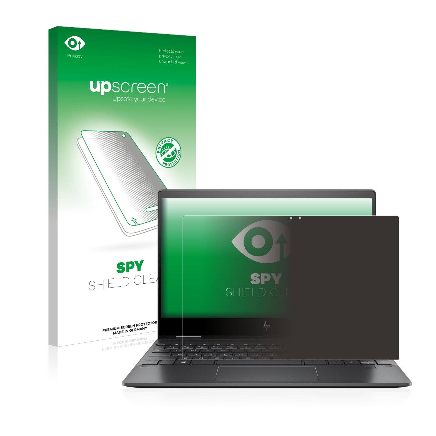 upscreen Spy Shield Clear Premium Blickschutzfolie für HP Envy x360
