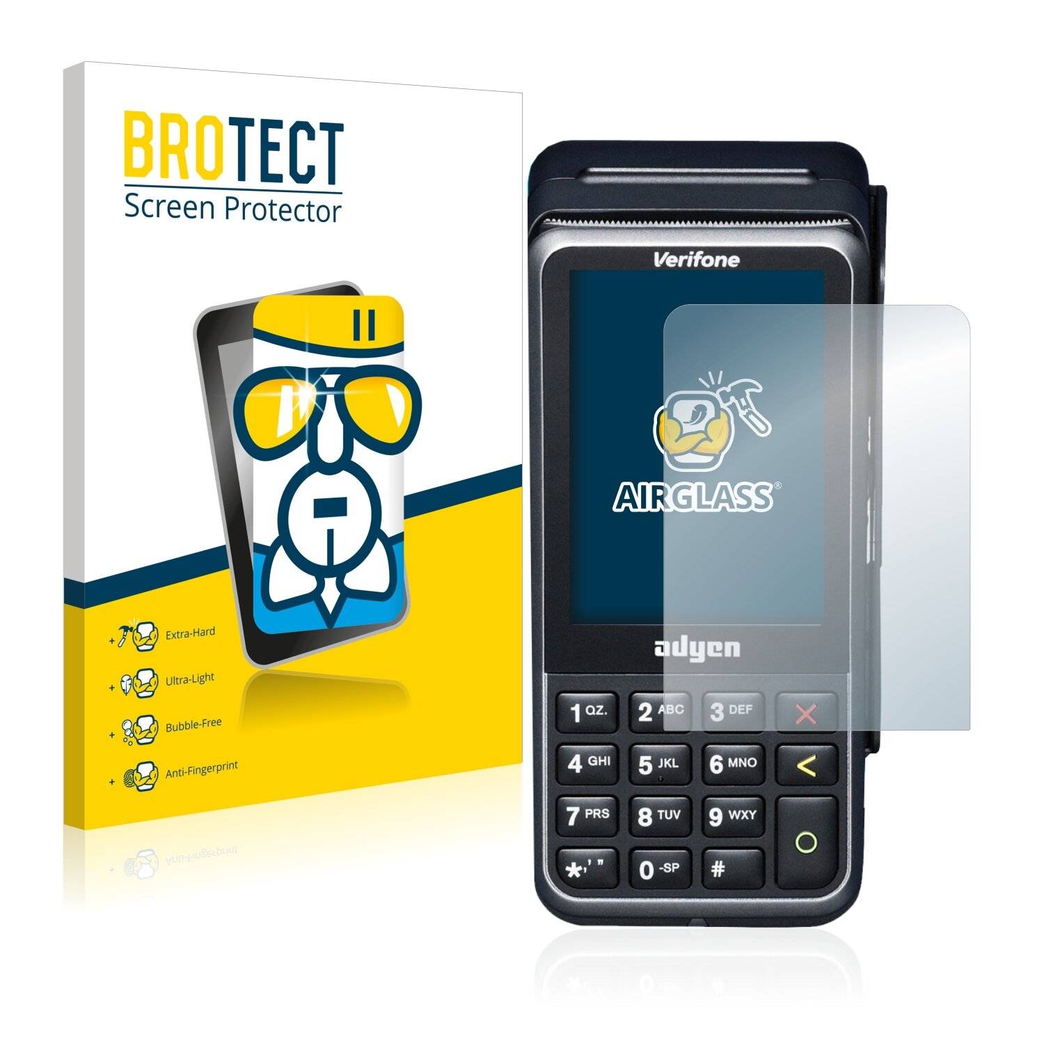 BROTECT AirGlass Schutzglas Folie für Verifone