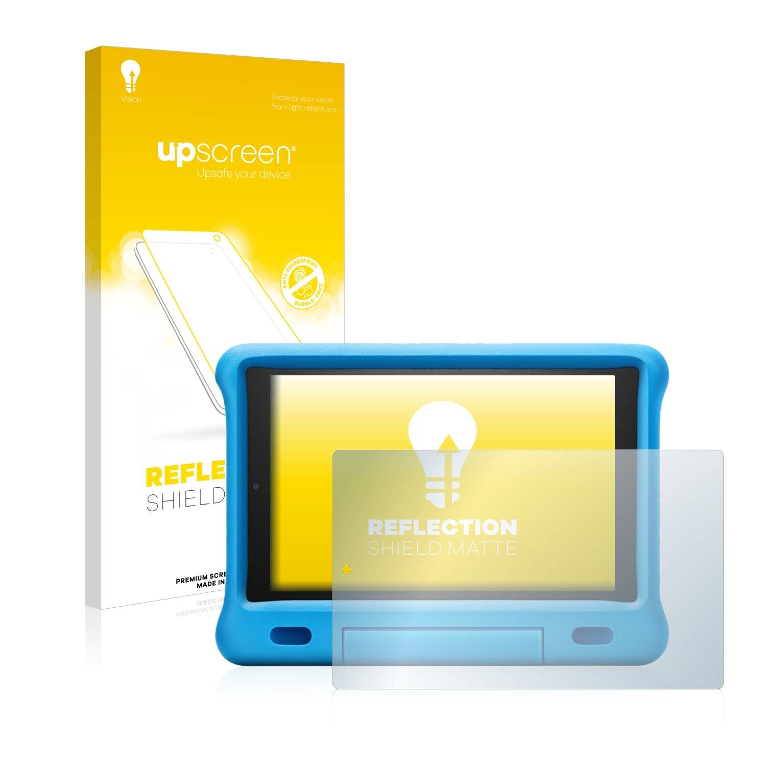 upscreen Reflection Shield Matte Premium Displayschutzfolie für Amazon Fire HD 10 Kids 2019