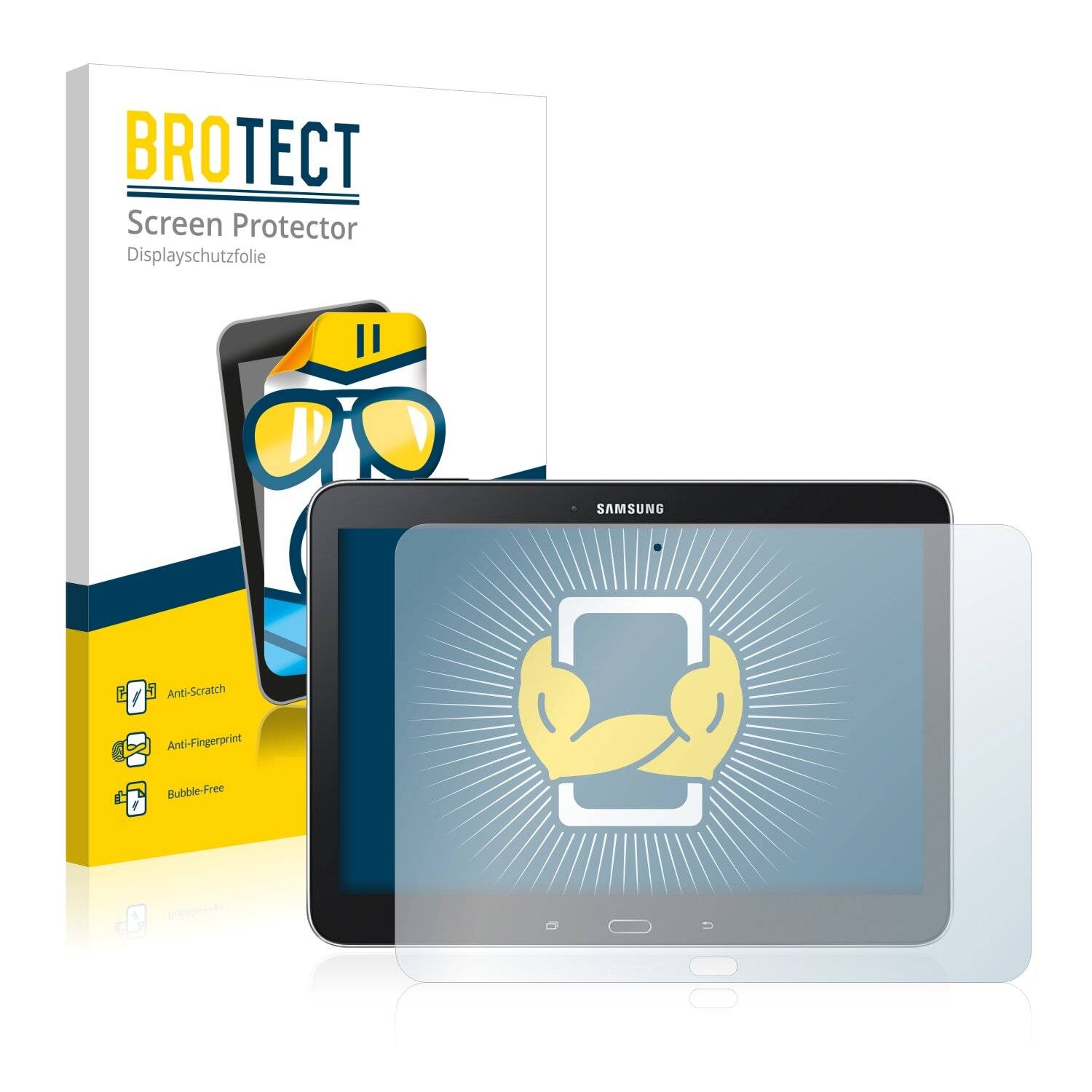 2x BROTECT HD-Clear Displayschutzfolie für Samsung Galaxy Tab 4 10.1