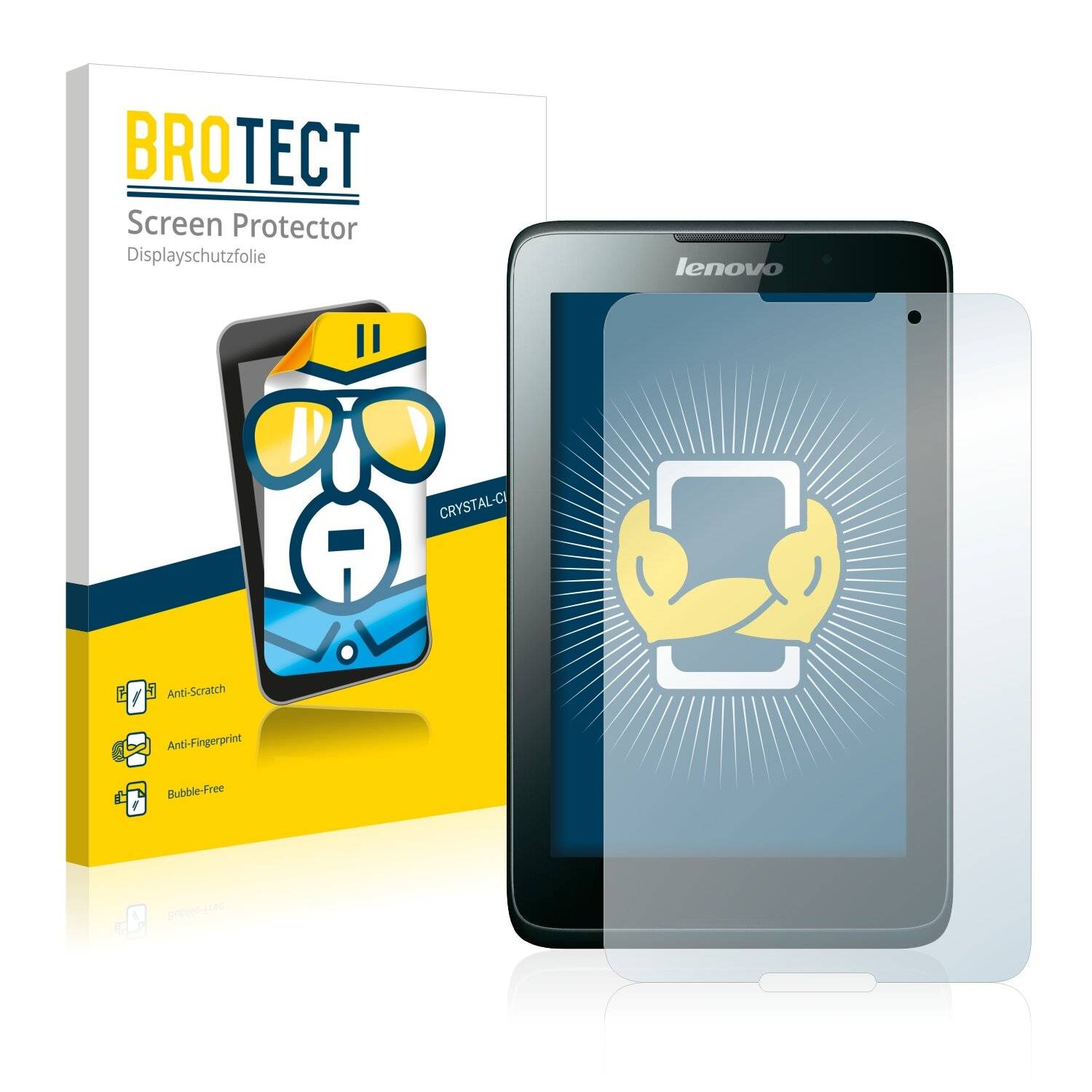 2x BROTECT HD-Clear Displayschutzfolie für Lenovo Tab